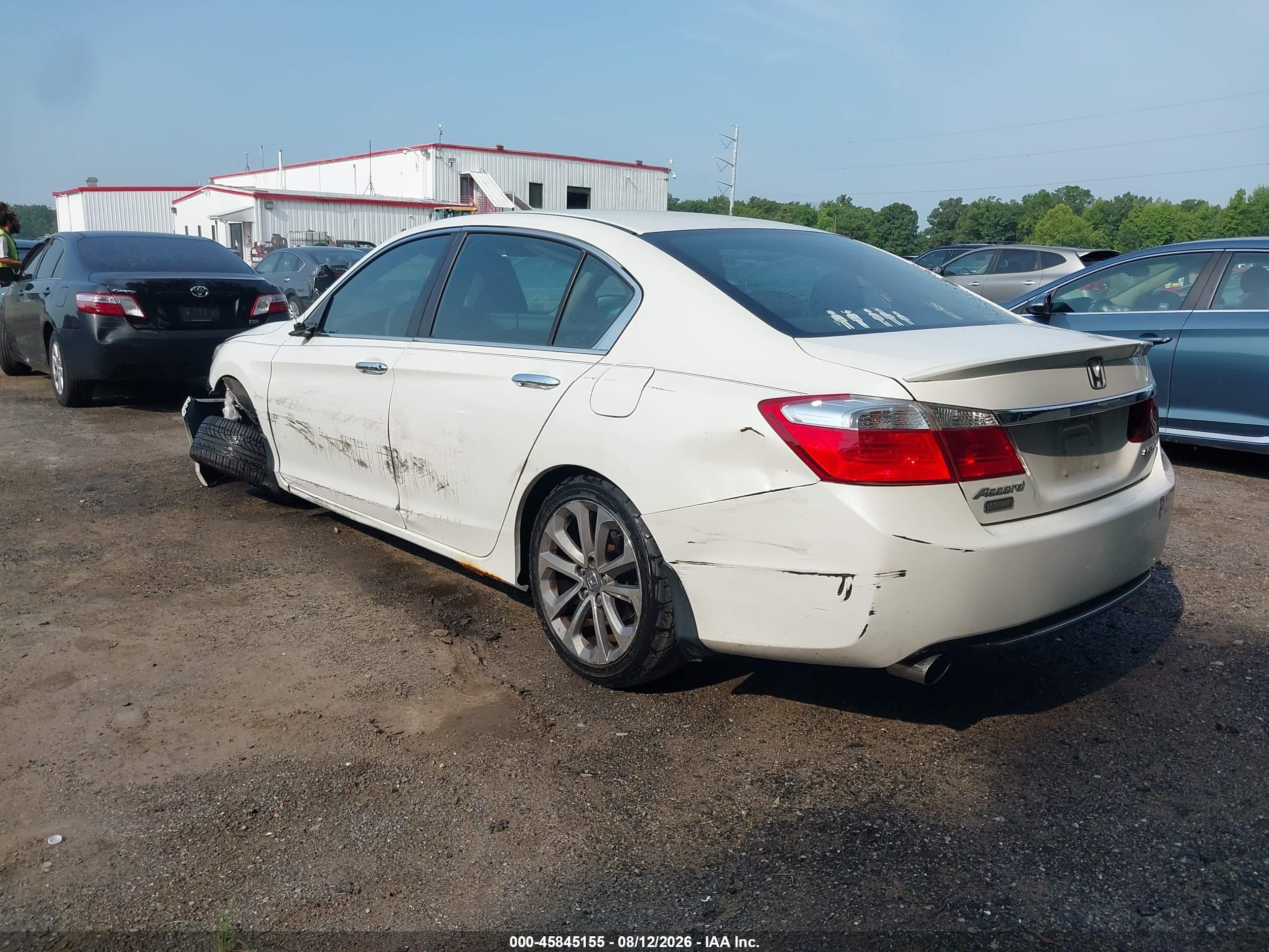 2013 Honda Accord Sport White vin: 1HGCR2F53DA005406