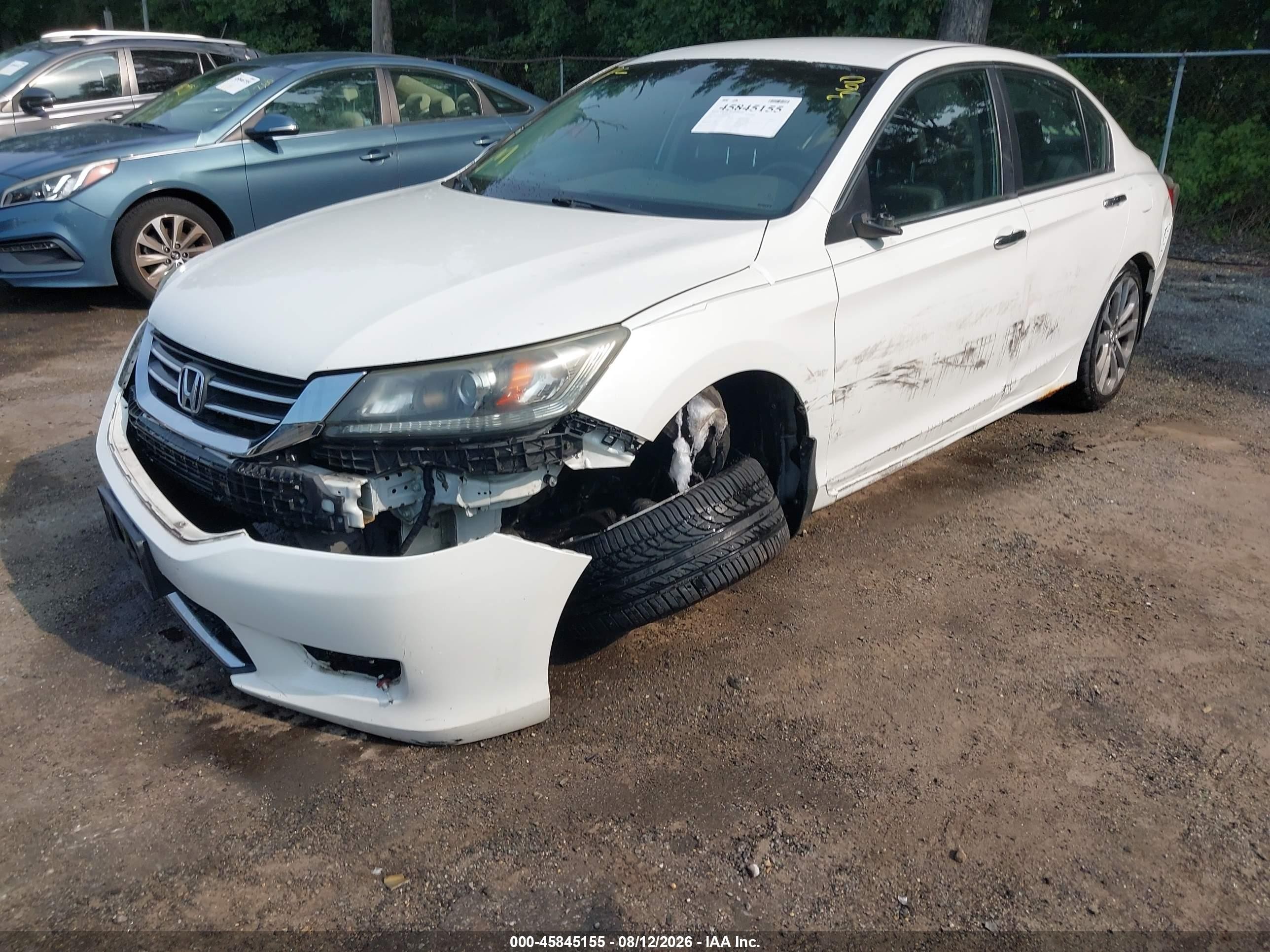 2013 Honda Accord Sport White vin: 1HGCR2F53DA005406