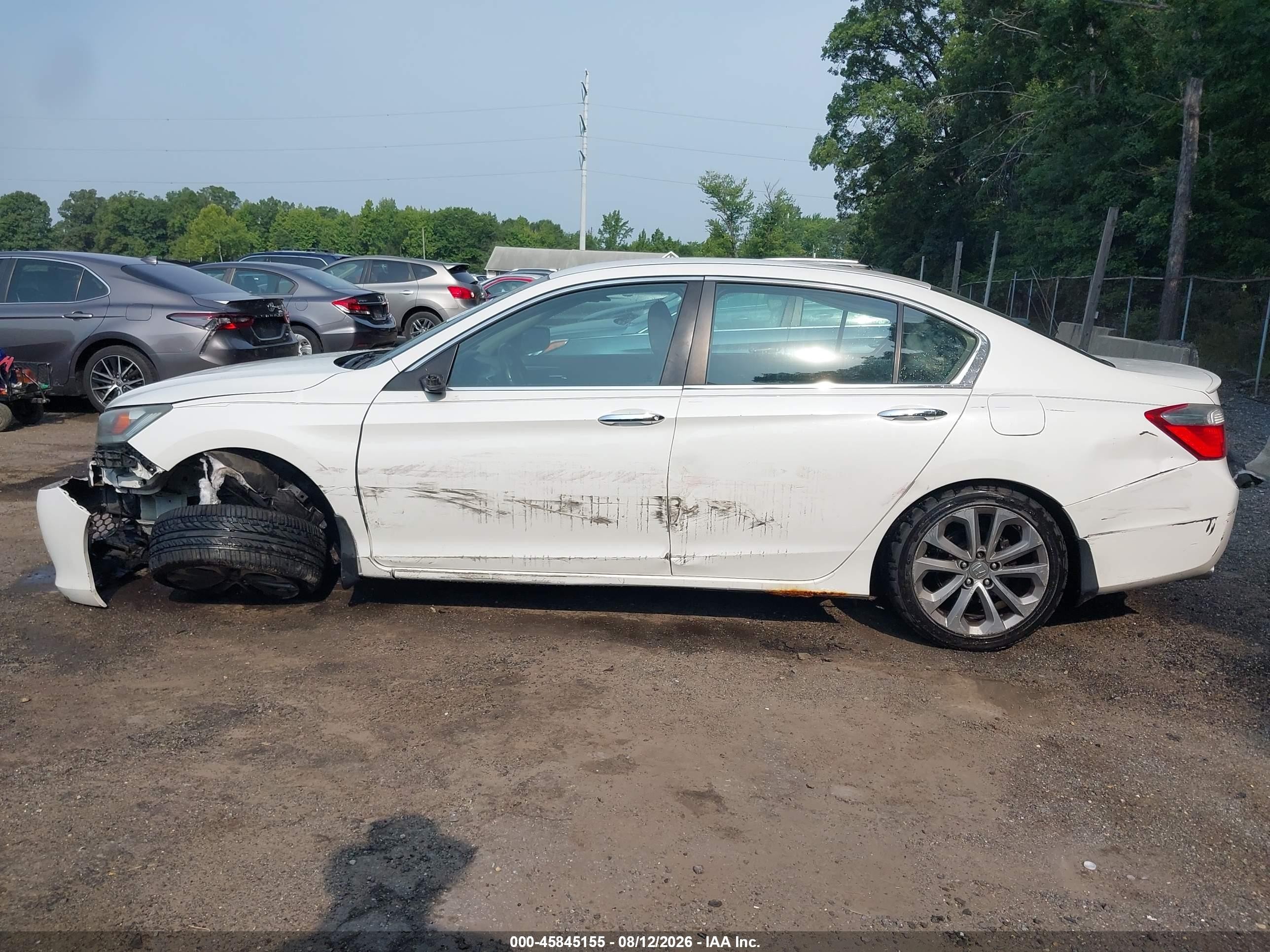 2013 Honda Accord Sport White vin: 1HGCR2F53DA005406