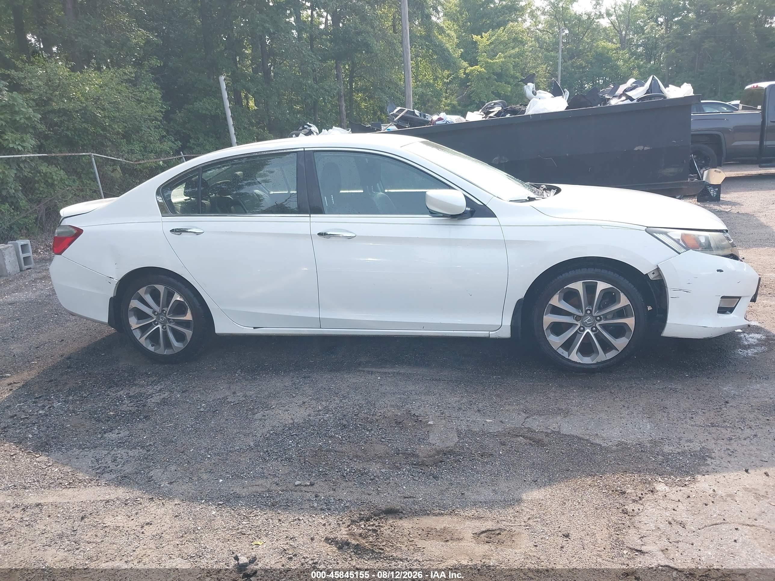 2013 Honda Accord Sport White vin: 1HGCR2F53DA005406