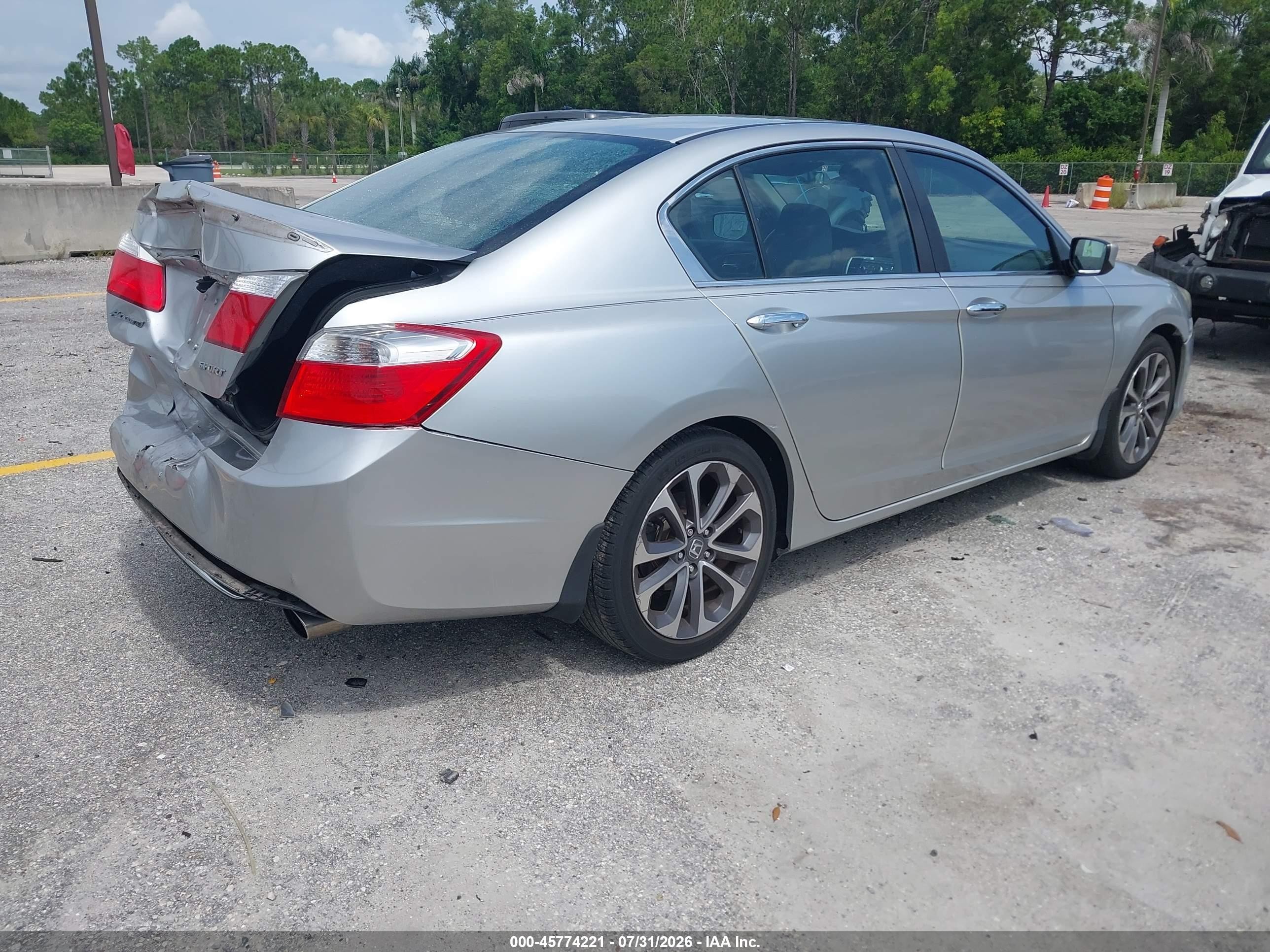 2013 Honda Accord Sport Silver vin: 1HGCR2F53DA021234
