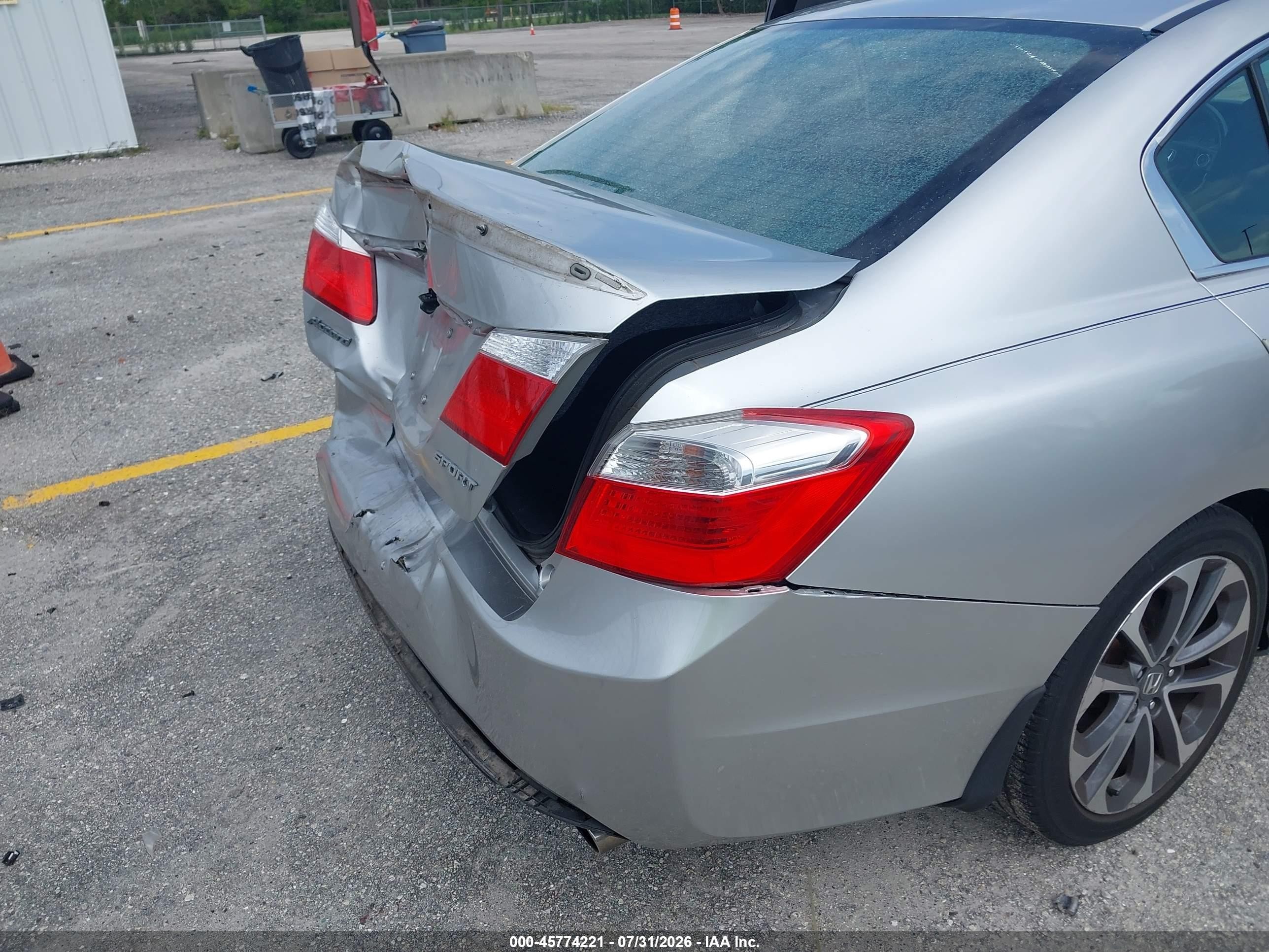 2013 Honda Accord Sport Silver vin: 1HGCR2F53DA021234