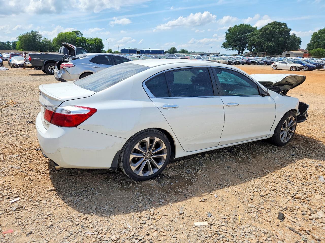 2013 Honda Accord Sport White vin: 1HGCR2F53DA045212