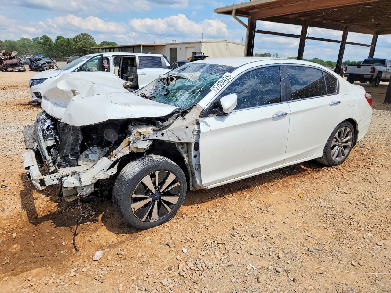2013 Honda Accord Sport White vin: 1HGCR2F53DA045212