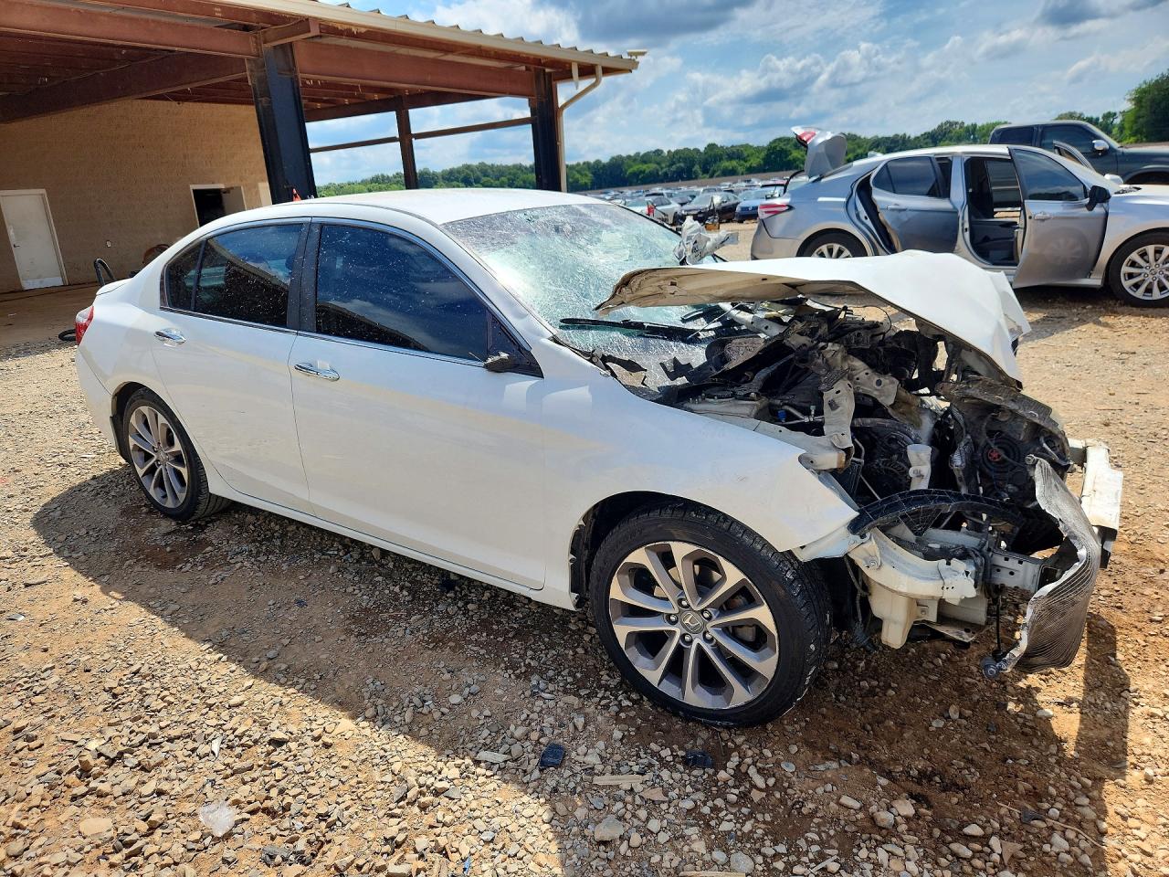 2013 Honda Accord Sport White vin: 1HGCR2F53DA045212