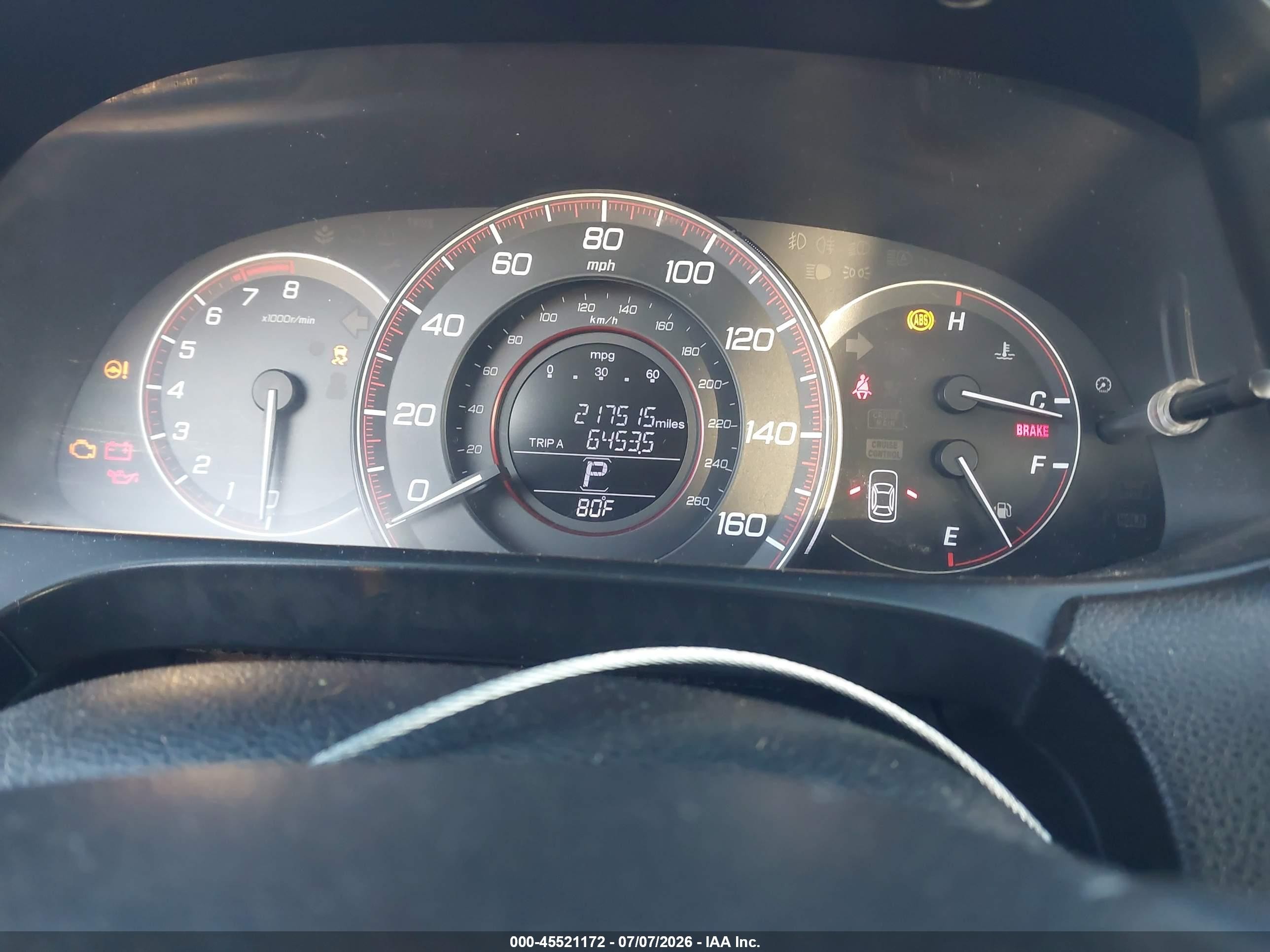 2013 Honda Accord Sport Red vin: 1HGCR2F53DA059773