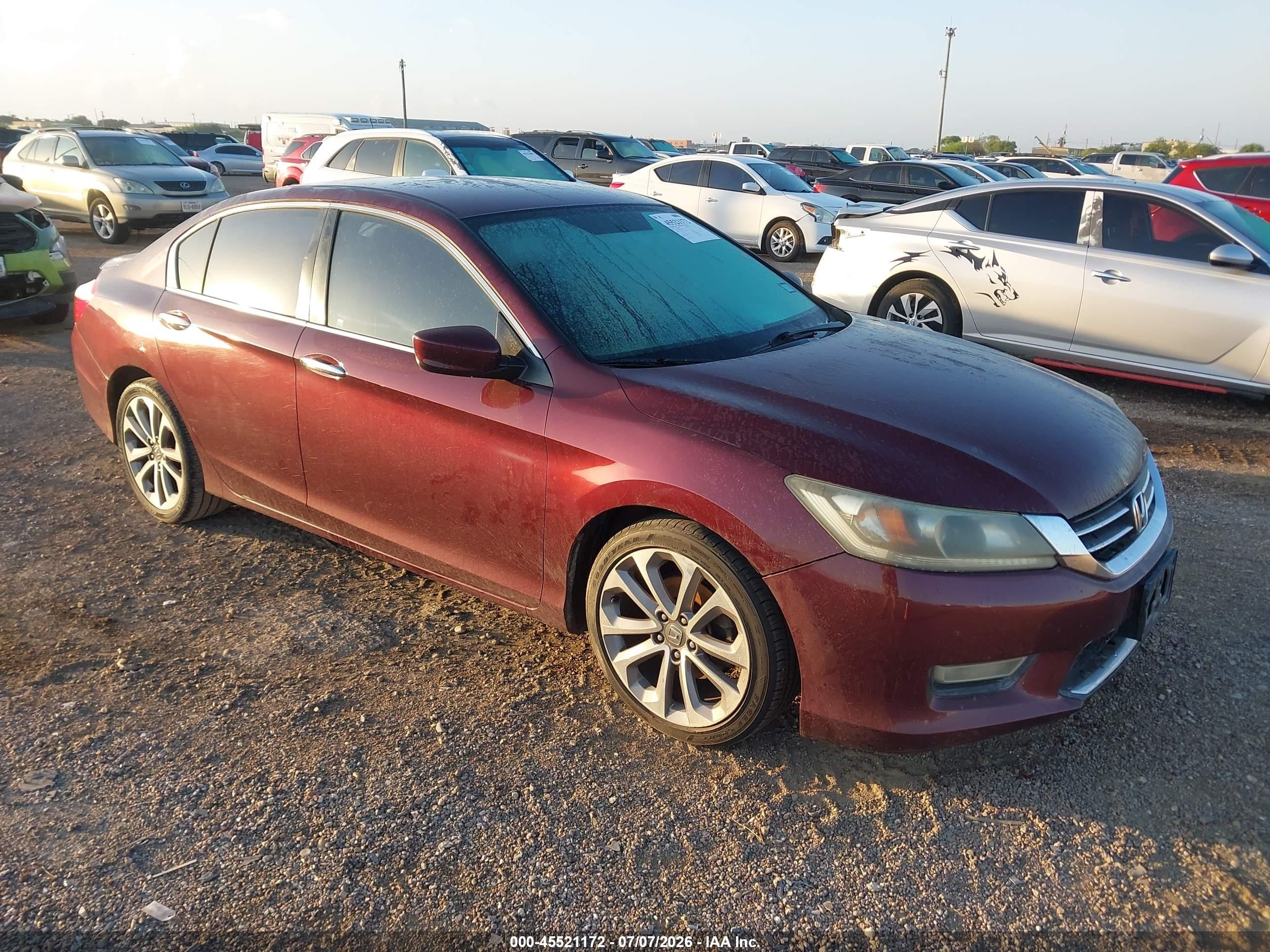 2013 Honda Accord Sport Red vin: 1HGCR2F53DA059773