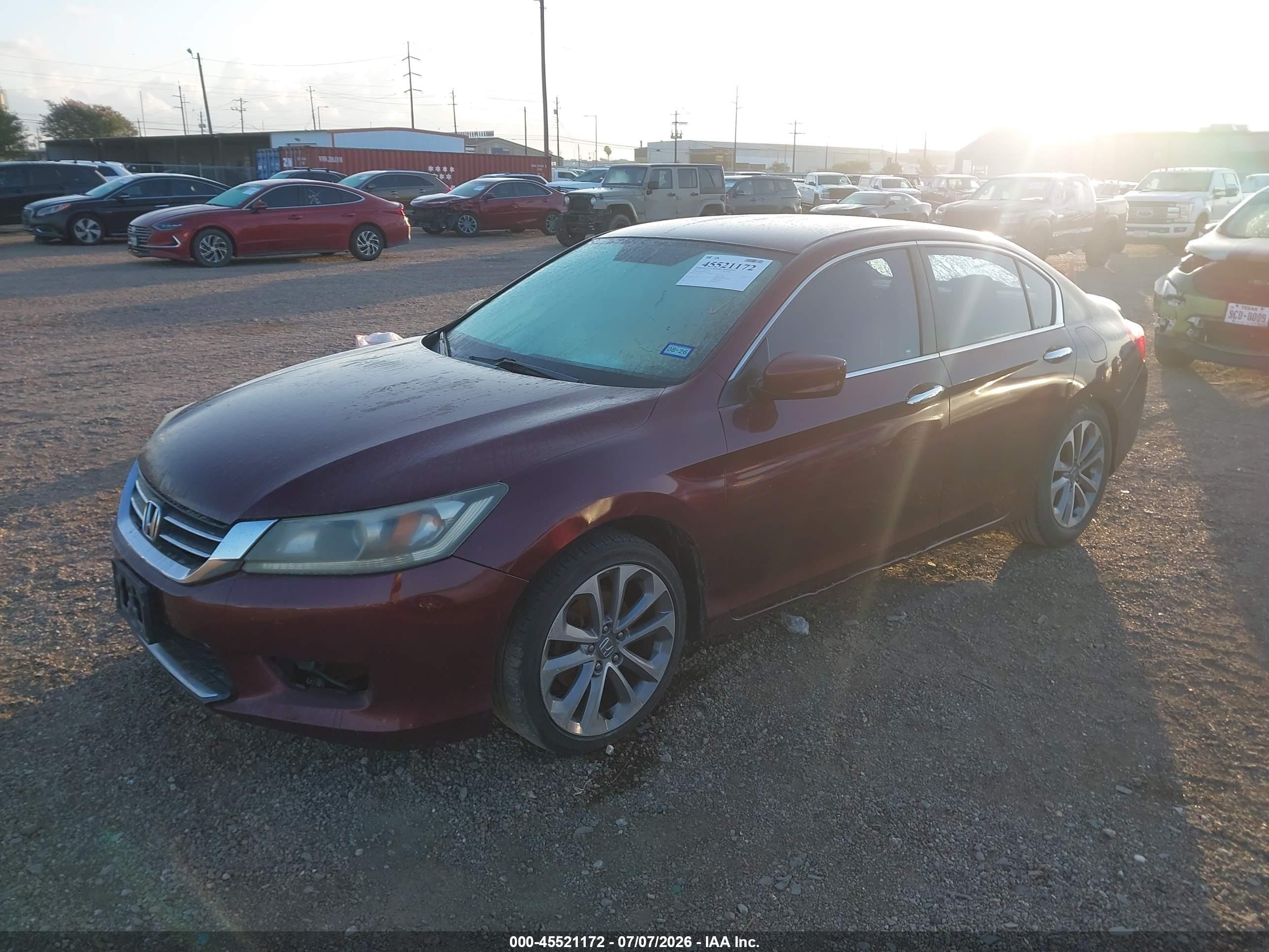 2013 Honda Accord Sport Red vin: 1HGCR2F53DA059773