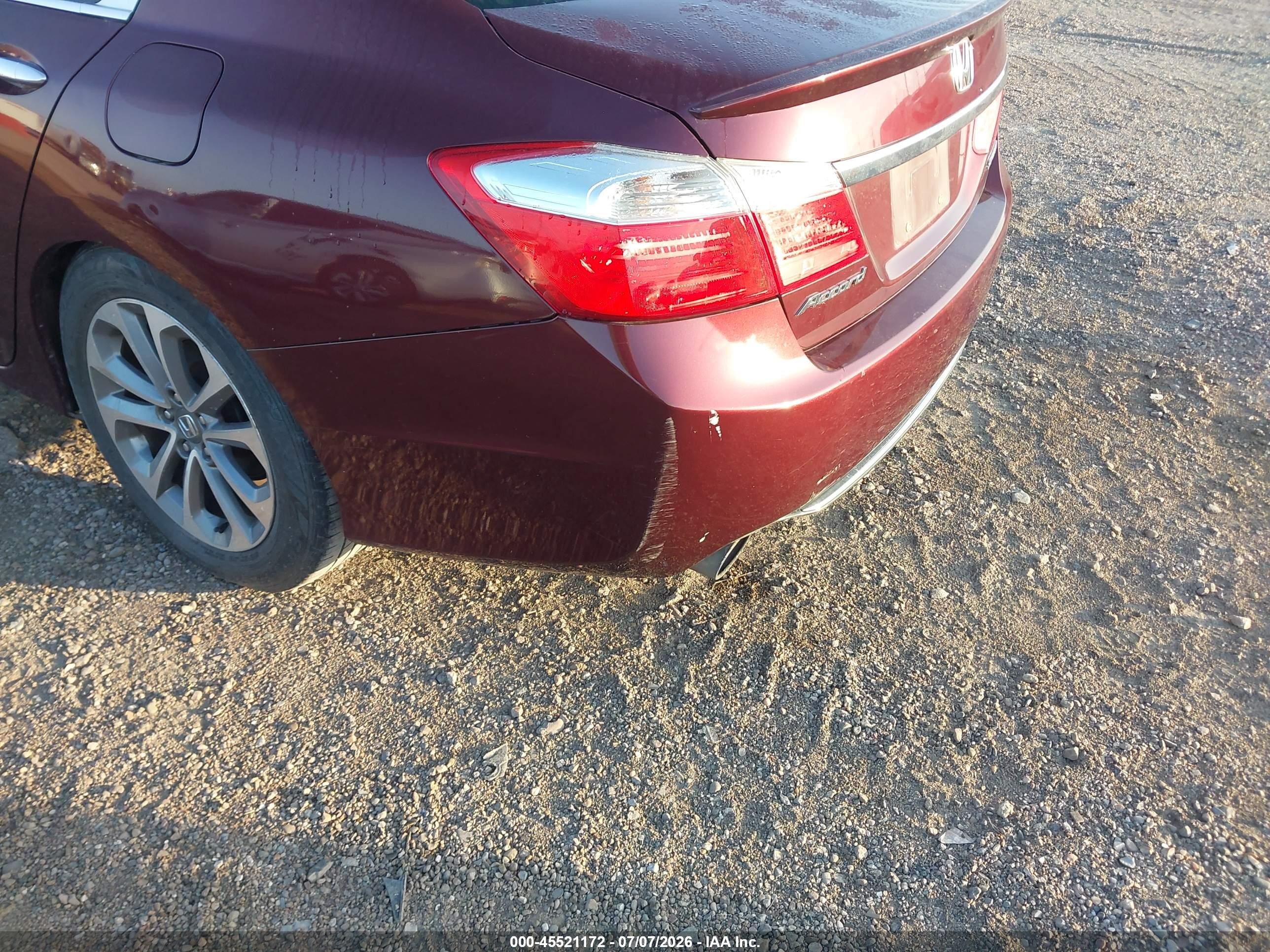2013 Honda Accord Sport Red vin: 1HGCR2F53DA059773