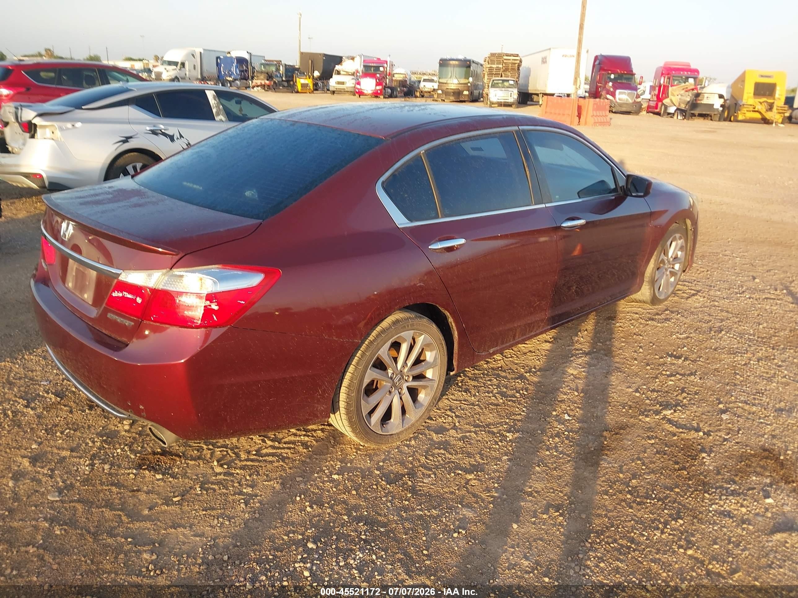 2013 Honda Accord Sport Red vin: 1HGCR2F53DA059773