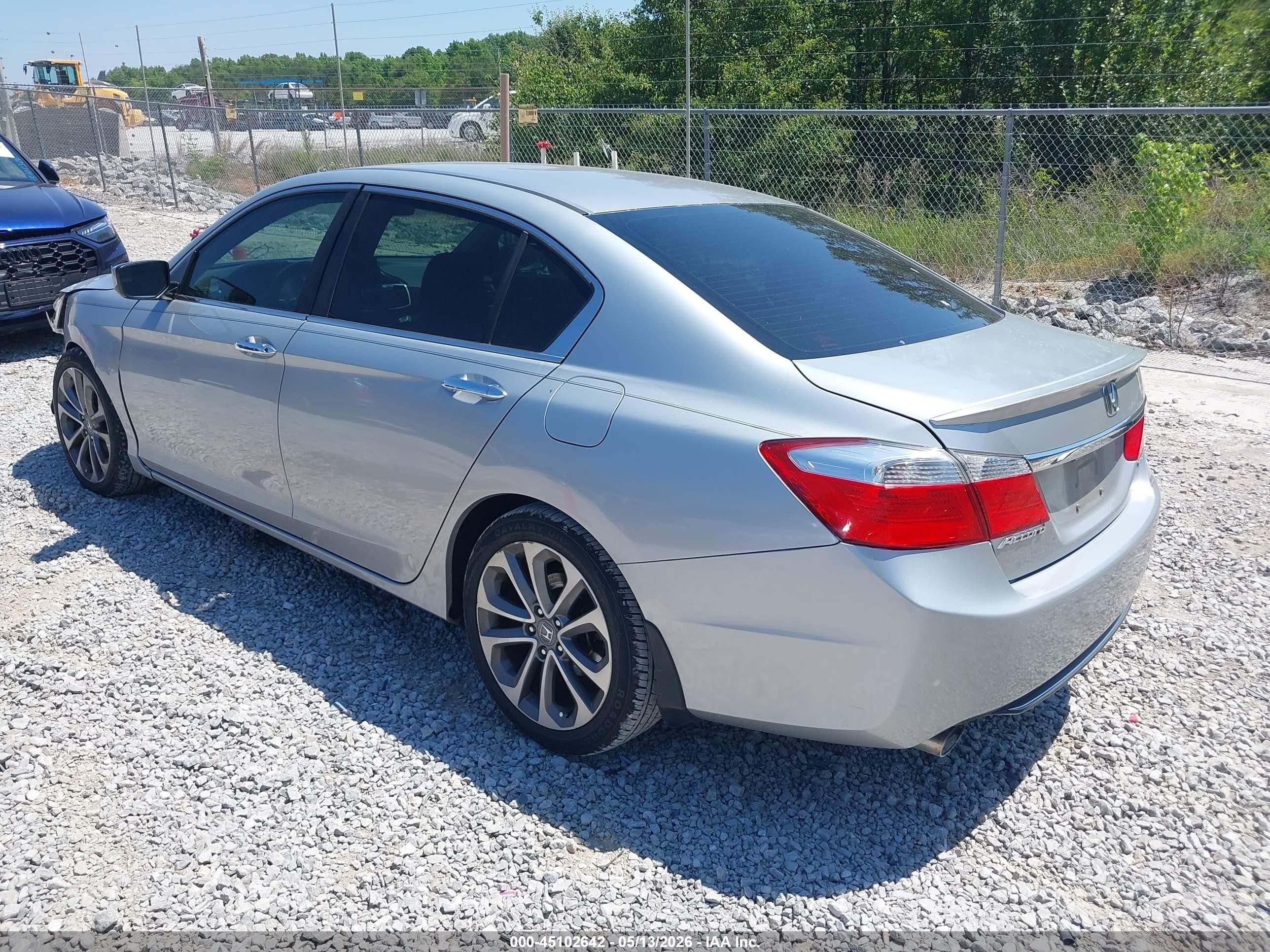 2013 Honda Accord Sport Серебряный vin: 1HGCR2F53DA066318