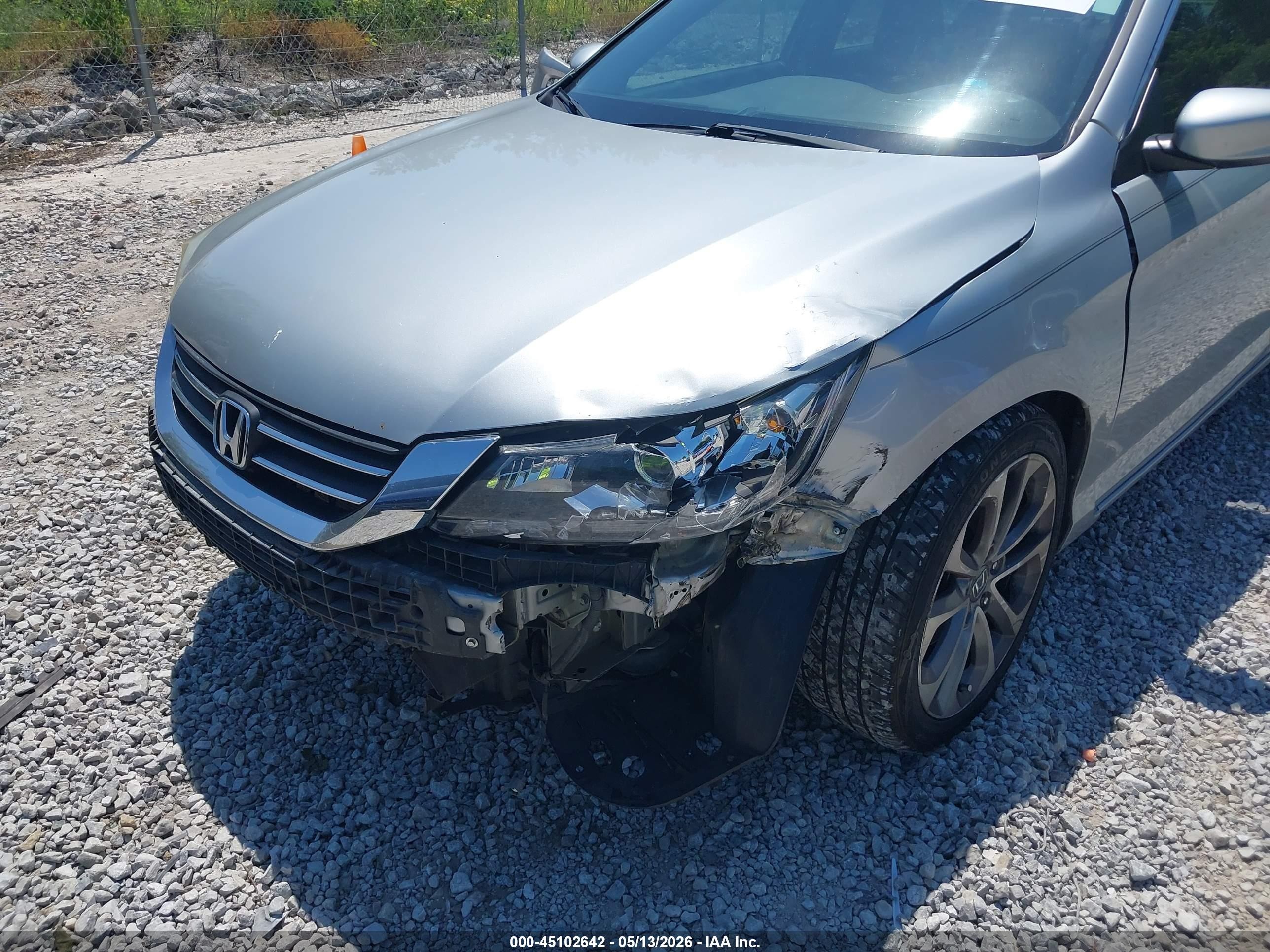 2013 Honda Accord Sport Серебряный vin: 1HGCR2F53DA066318