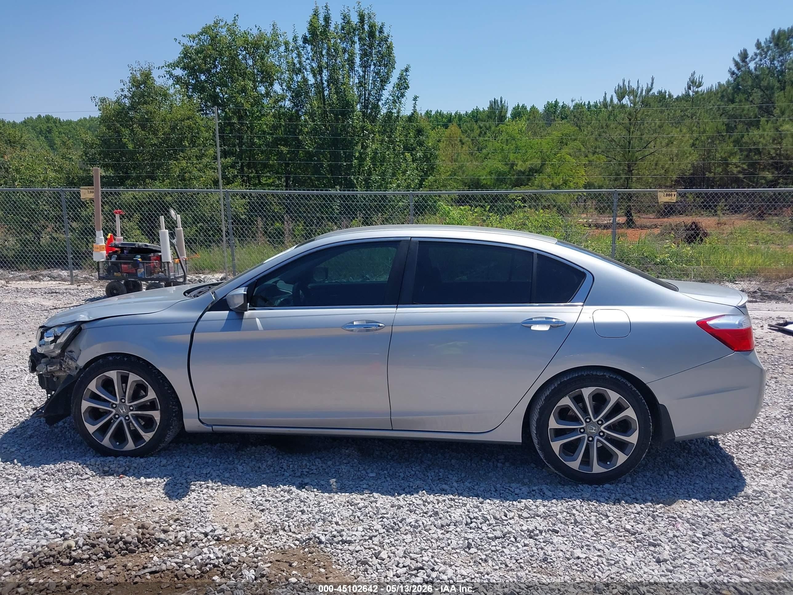 2013 Honda Accord Sport Серебряный vin: 1HGCR2F53DA066318