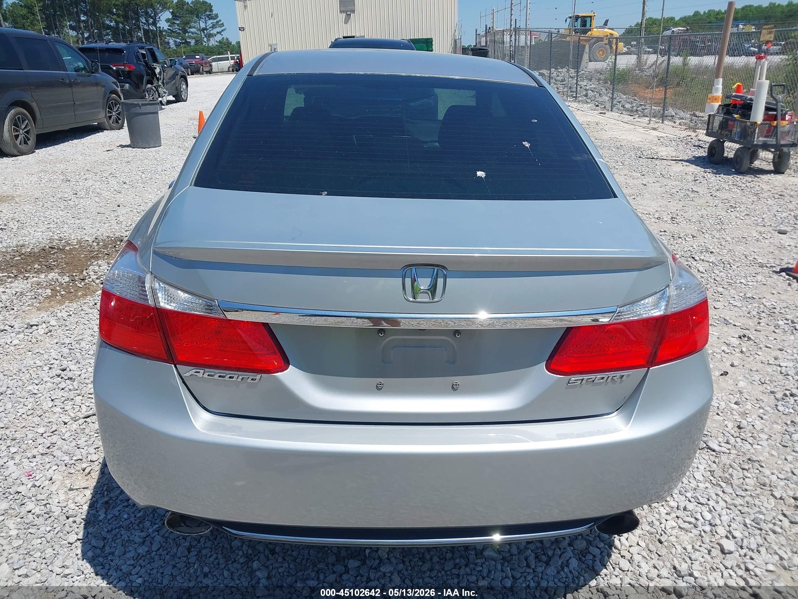 2013 Honda Accord Sport Серебряный vin: 1HGCR2F53DA066318