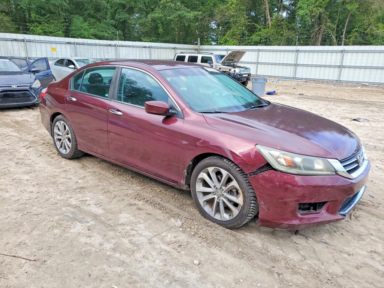 2013 Honda Accord Sport Burgundy vin: 1HGCR2F53DA066867