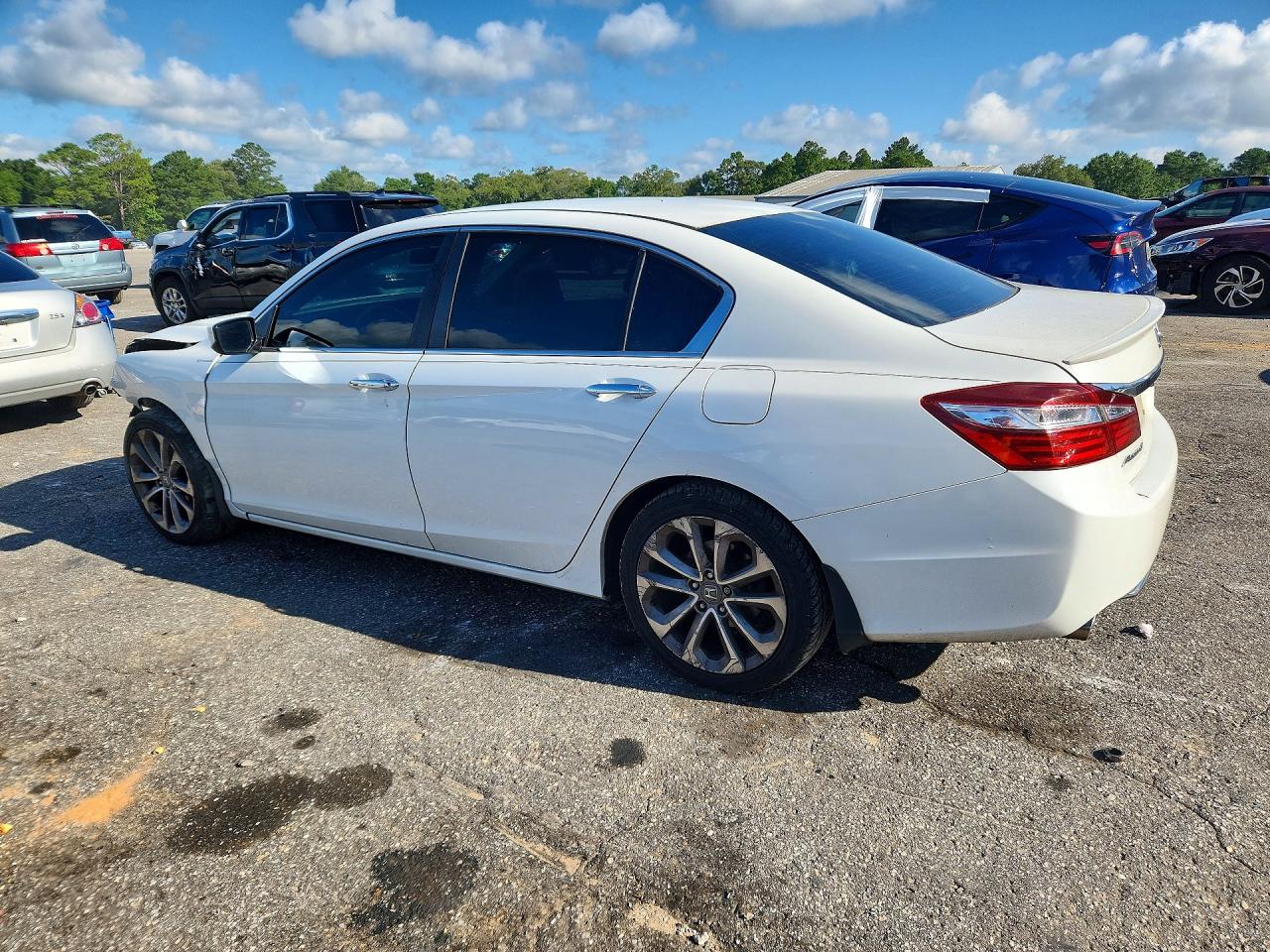 2013 Honda Accord Sport White vin: 1HGCR2F53DA069865