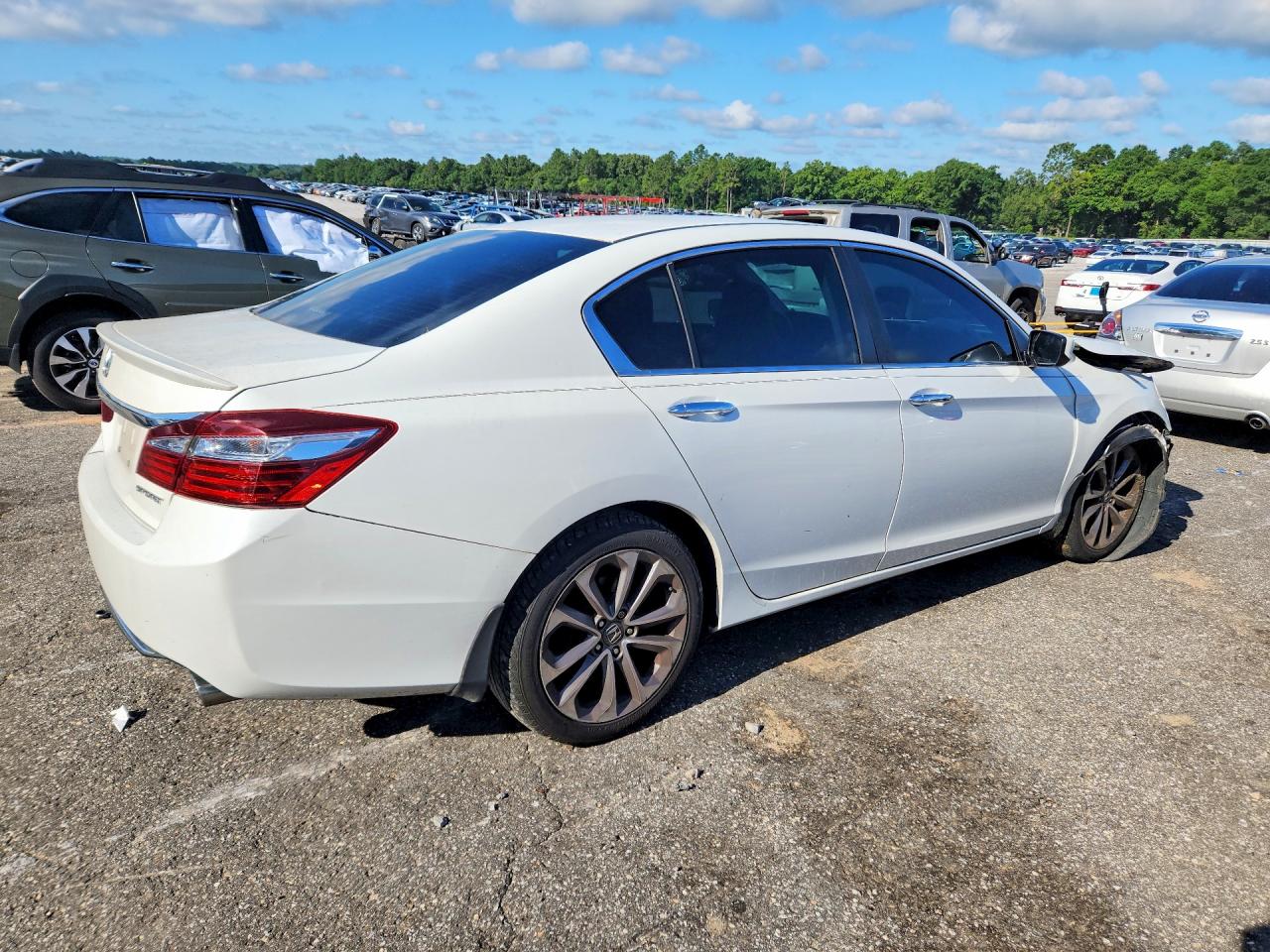 2013 Honda Accord Sport White vin: 1HGCR2F53DA069865