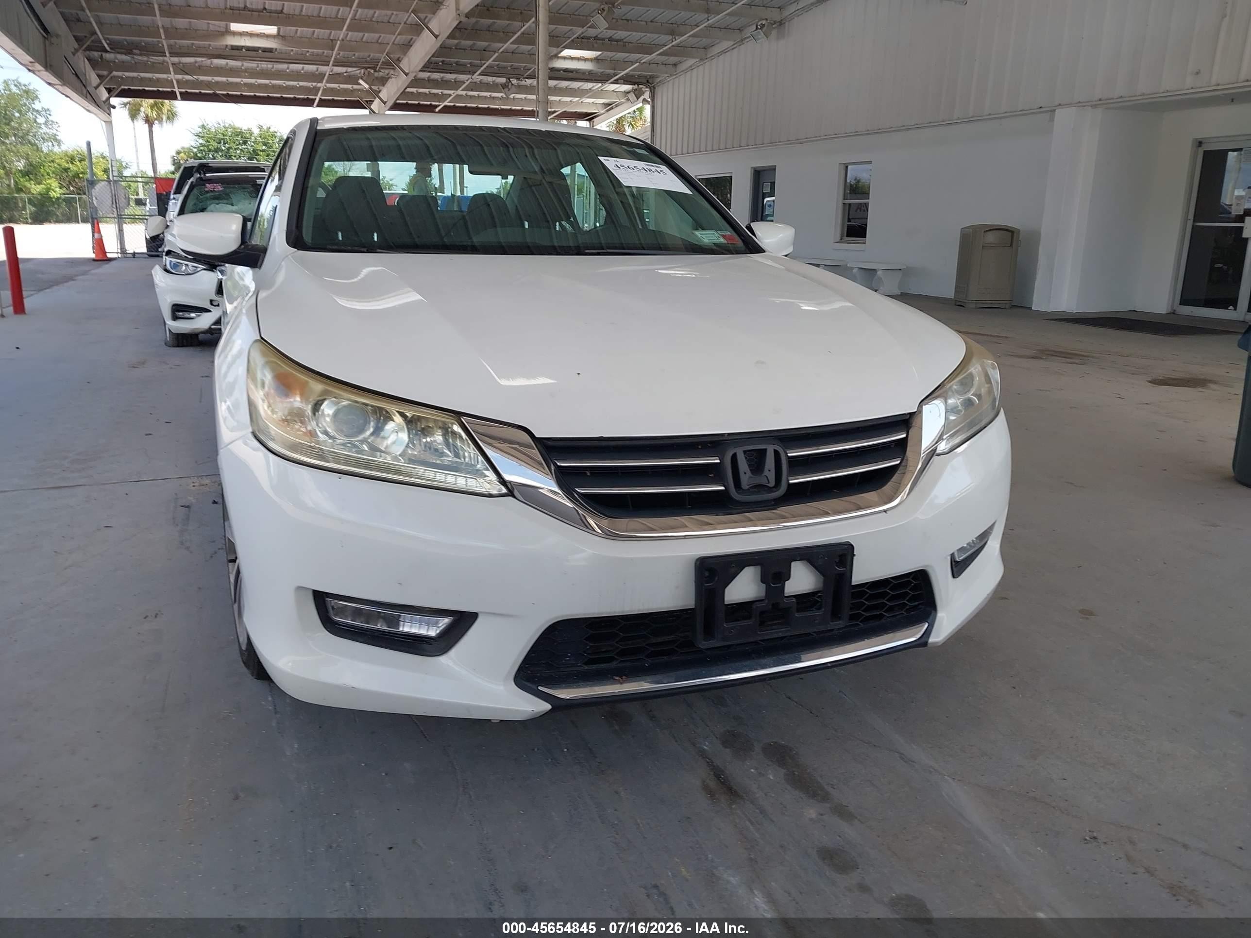2013 Honda Accord Sport Белый vin: 1HGCR2F53DA126503