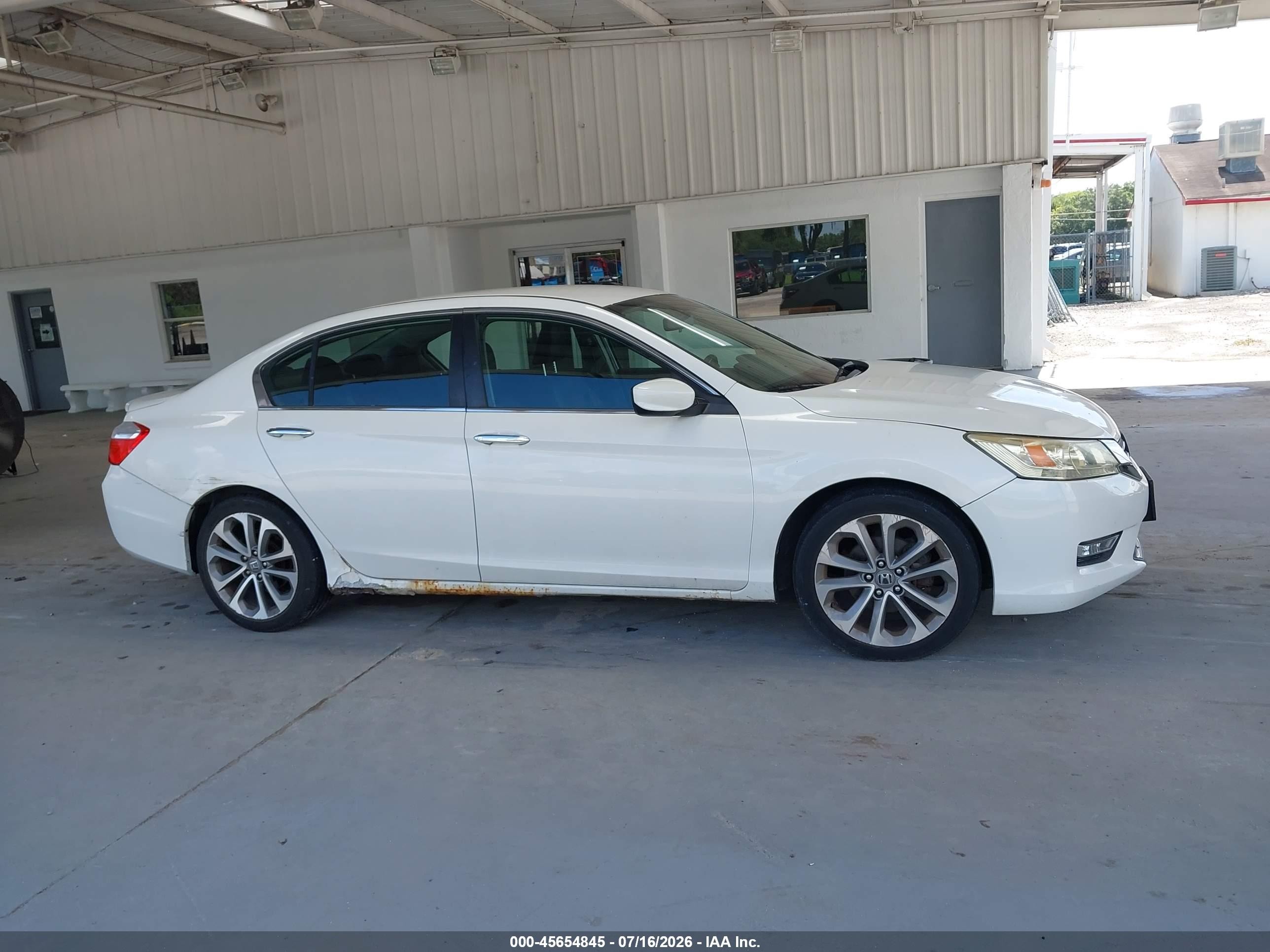 2013 Honda Accord Sport Белый vin: 1HGCR2F53DA126503
