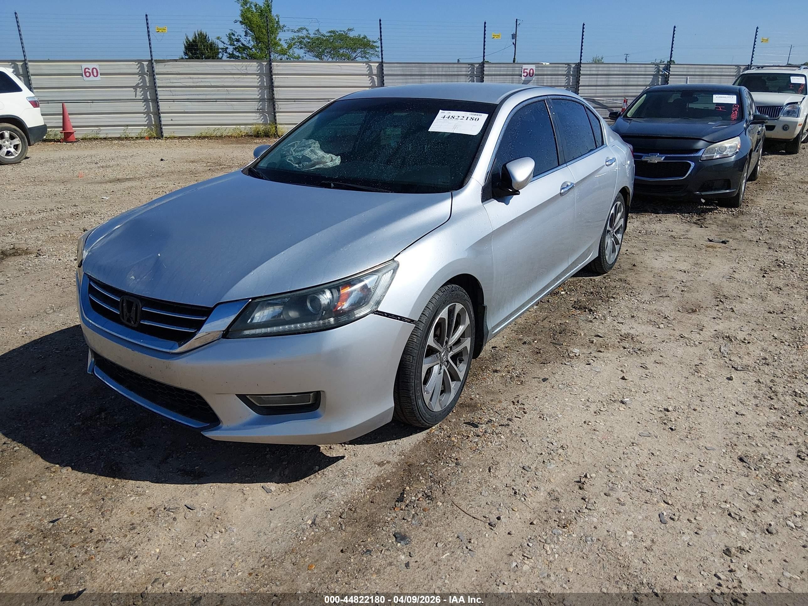2013 Honda Accord Sport Серебряный vin: 1HGCR2F53DA137565
