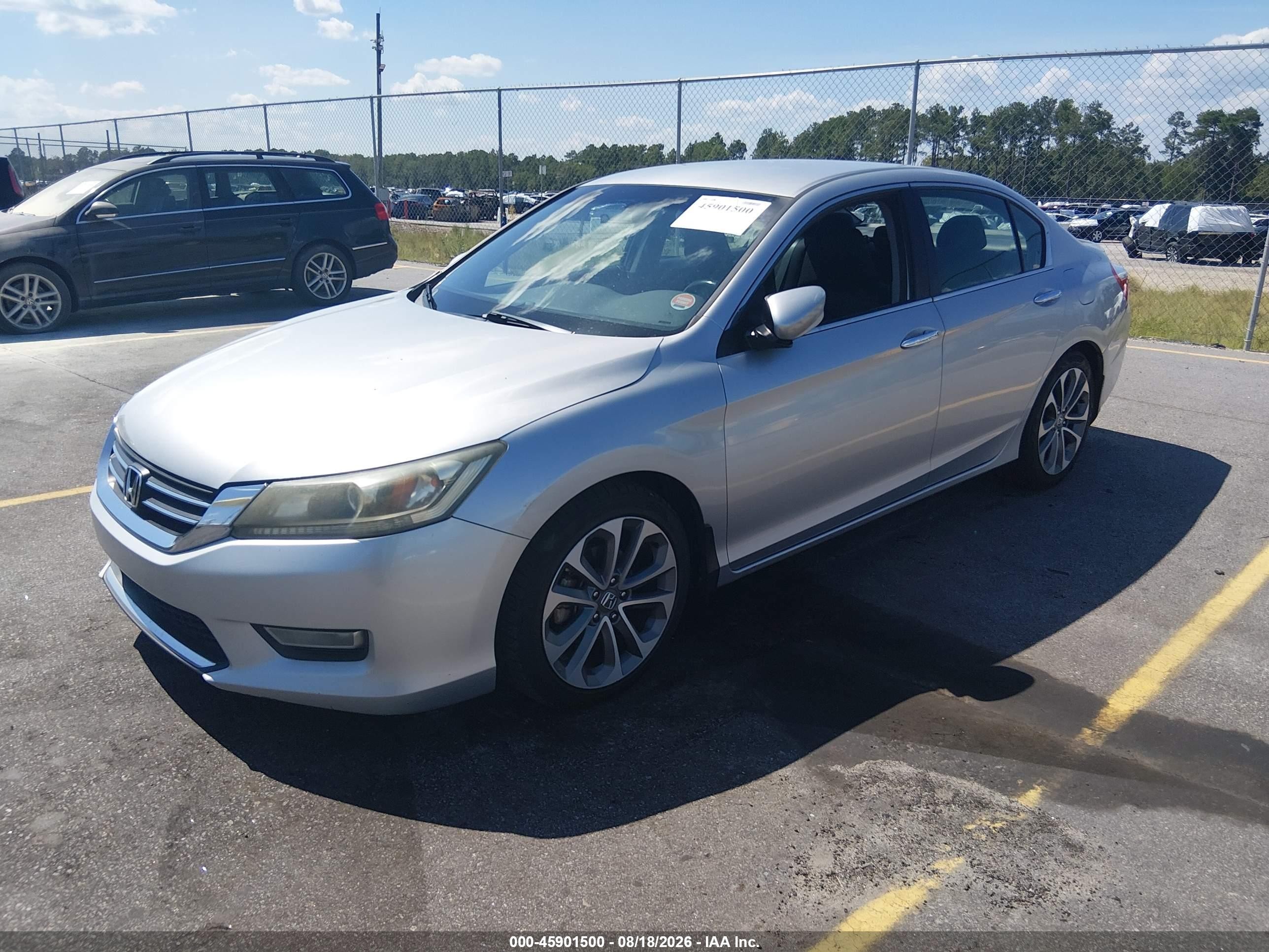 2013 Honda Accord Sport Silver vin: 1HGCR2F53DA163115