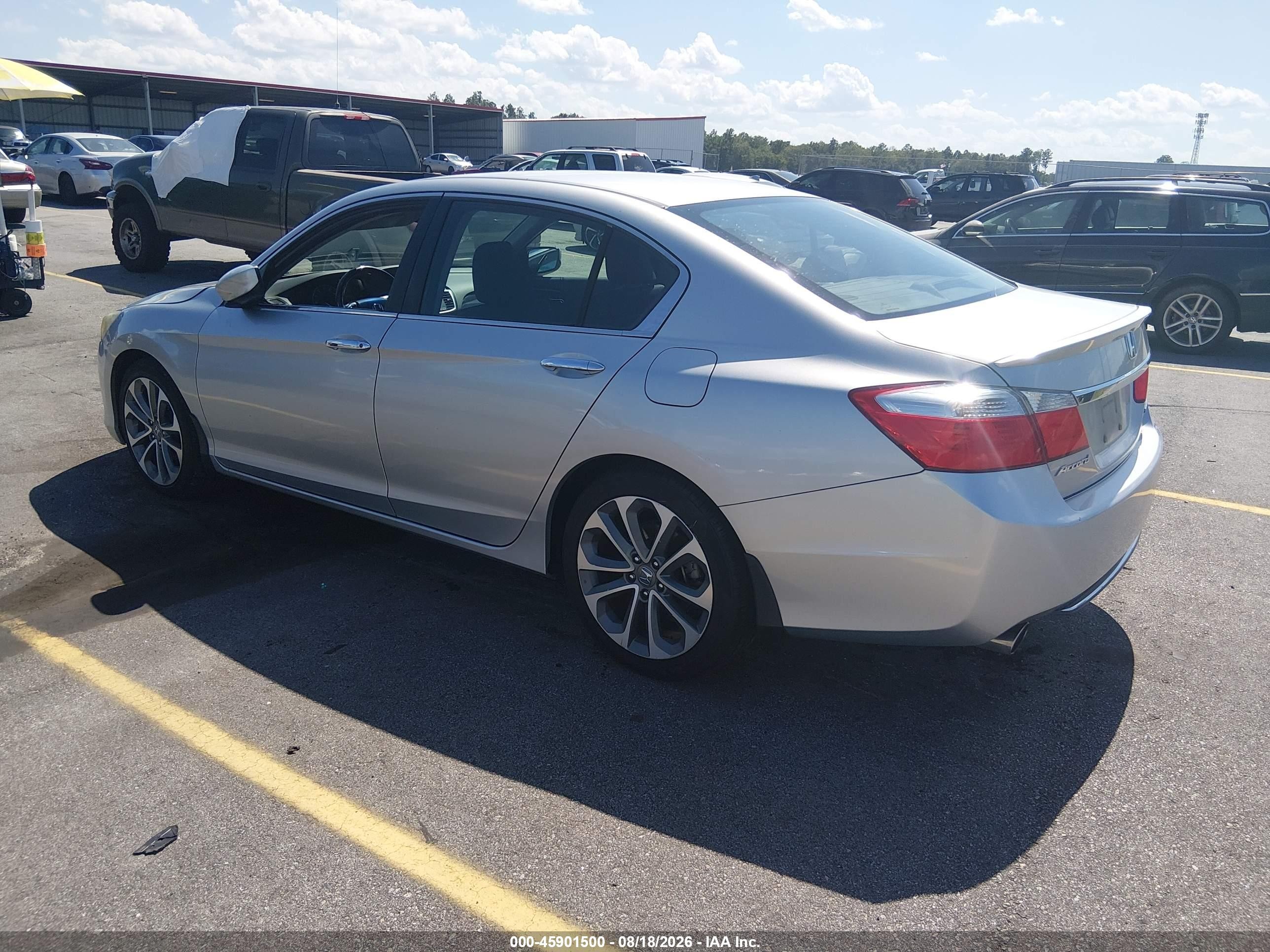 2013 Honda Accord Sport Silver vin: 1HGCR2F53DA163115
