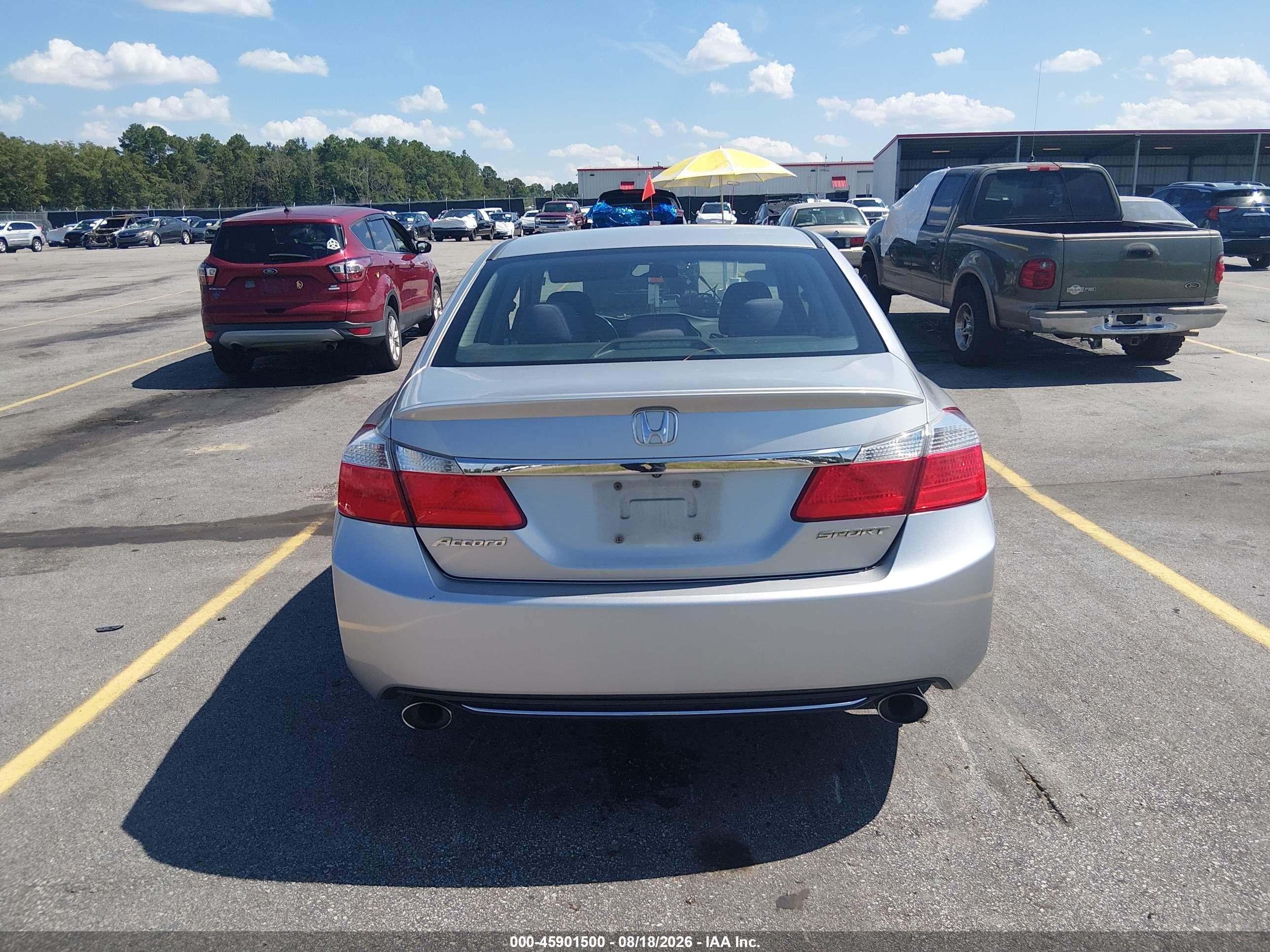 2013 Honda Accord Sport Silver vin: 1HGCR2F53DA163115