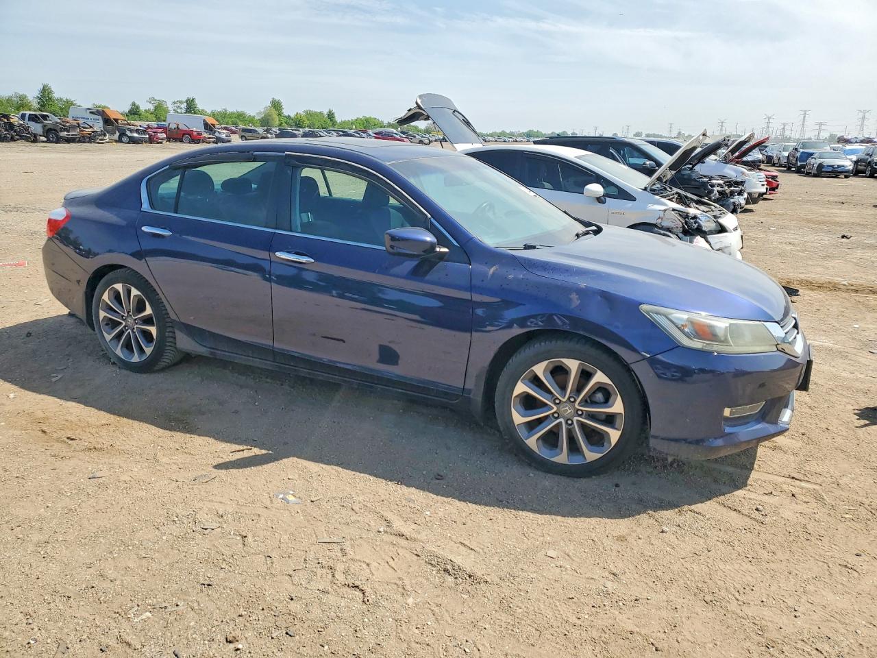 2013 Honda Accord Sport Blue vin: 1HGCR2F53DA167620