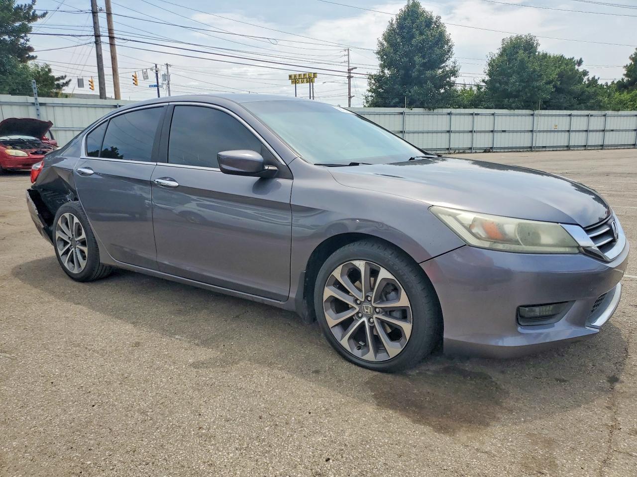 2013 Honda Accord Sport Gray vin: 1HGCR2F53DA216296