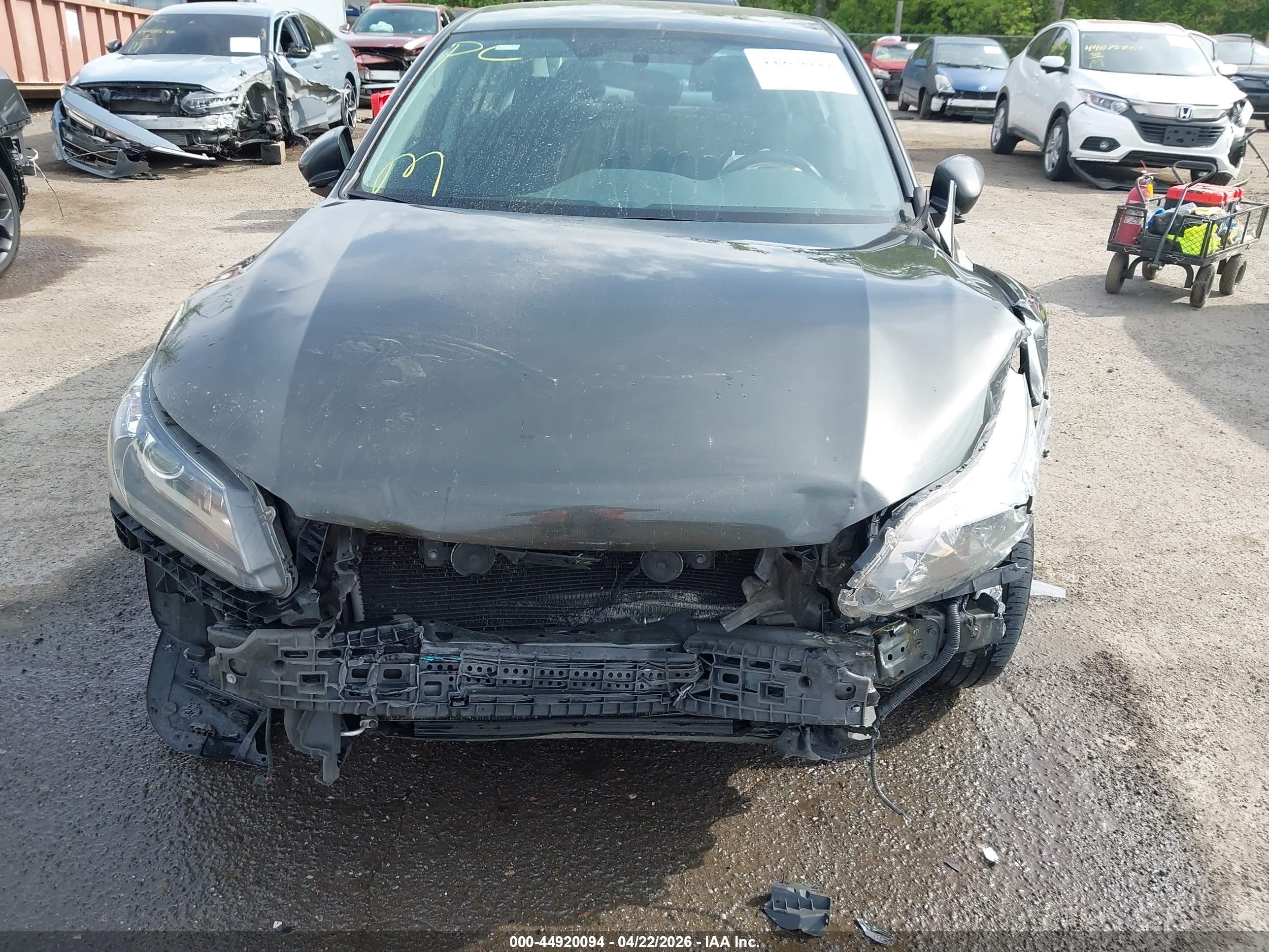2013 Honda Accord Sport Серый vin: 1HGCR2F53DA233874