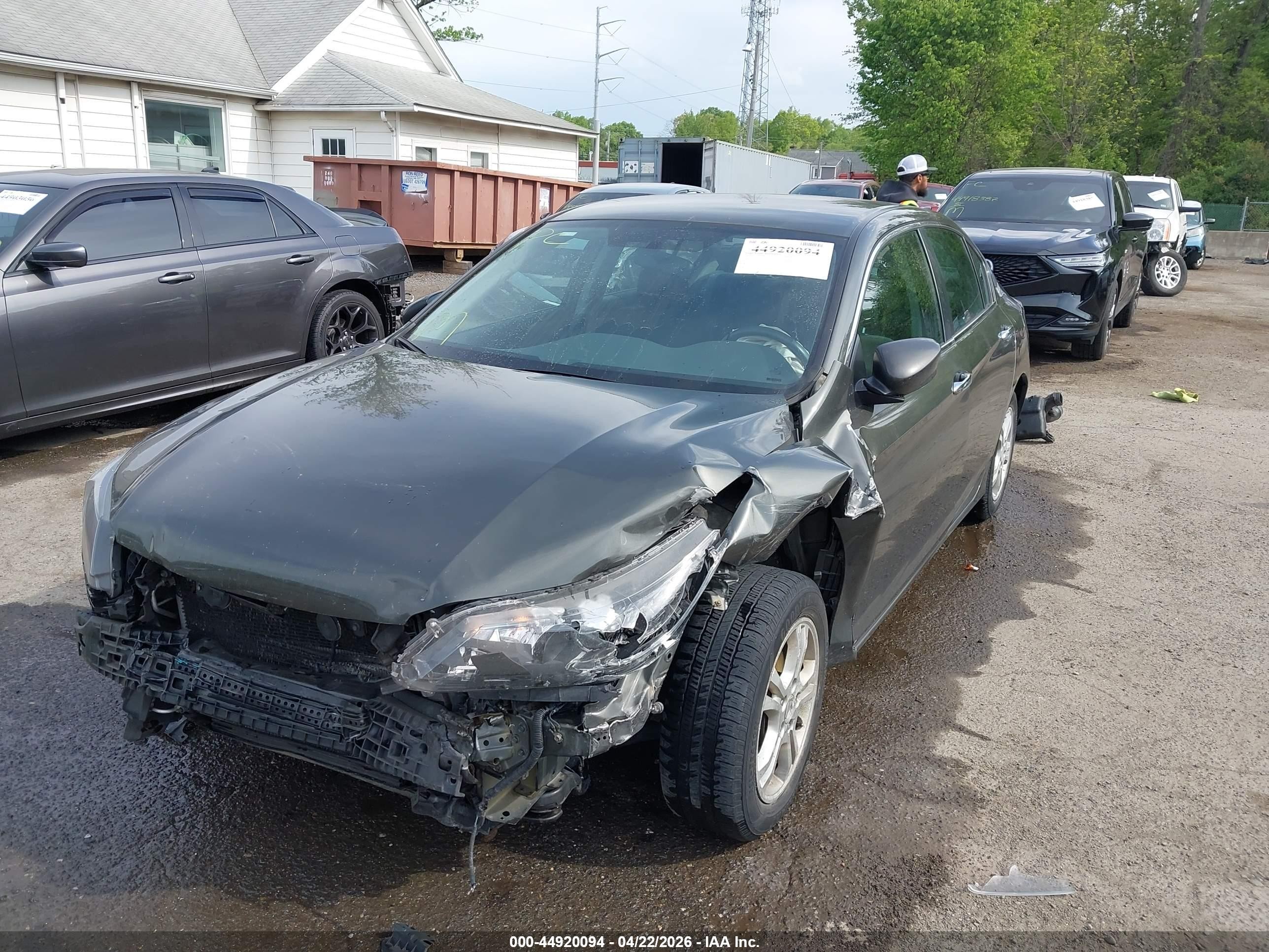 2013 Honda Accord Sport Серый vin: 1HGCR2F53DA233874