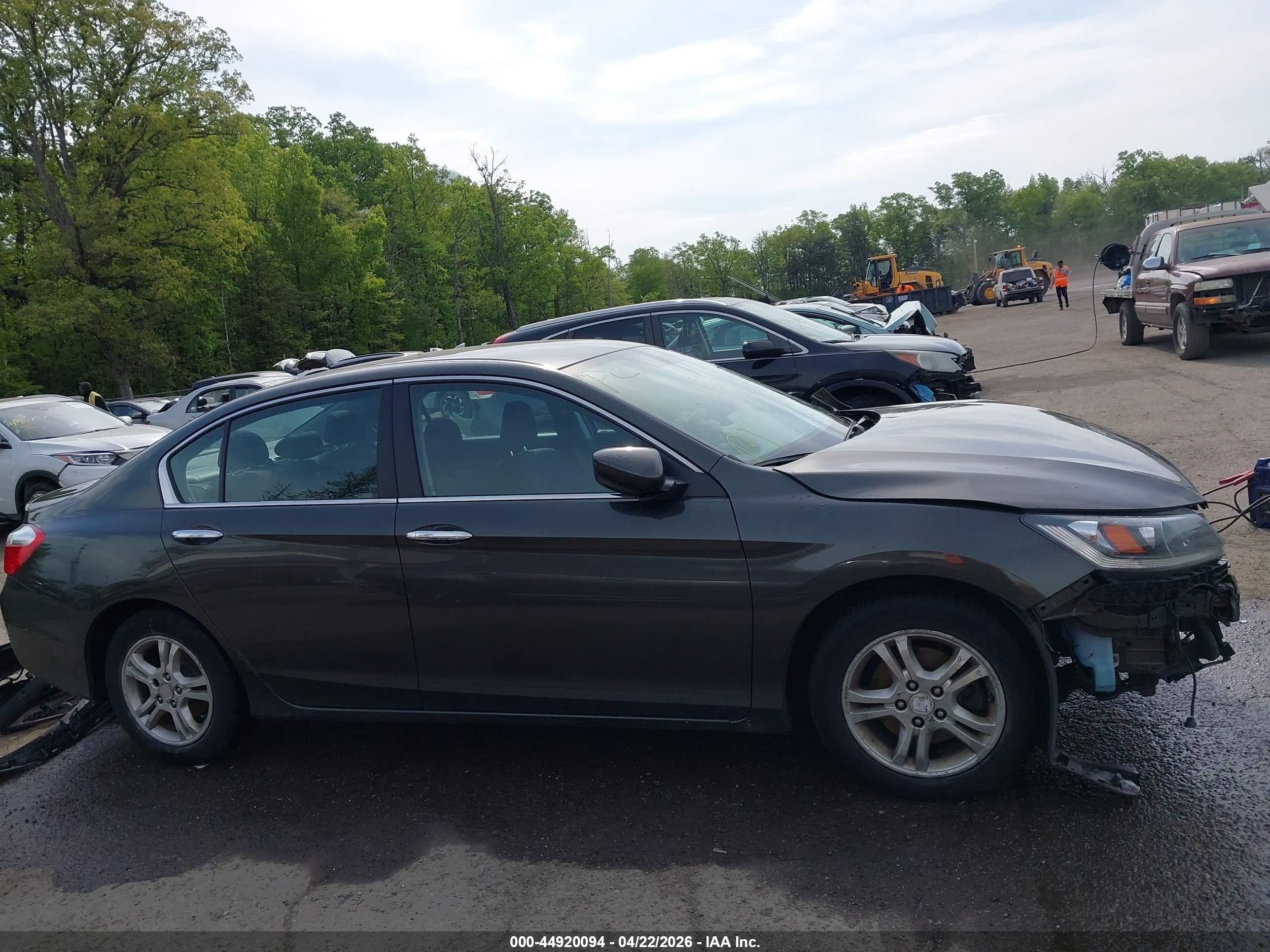 2013 Honda Accord Sport Серый vin: 1HGCR2F53DA233874