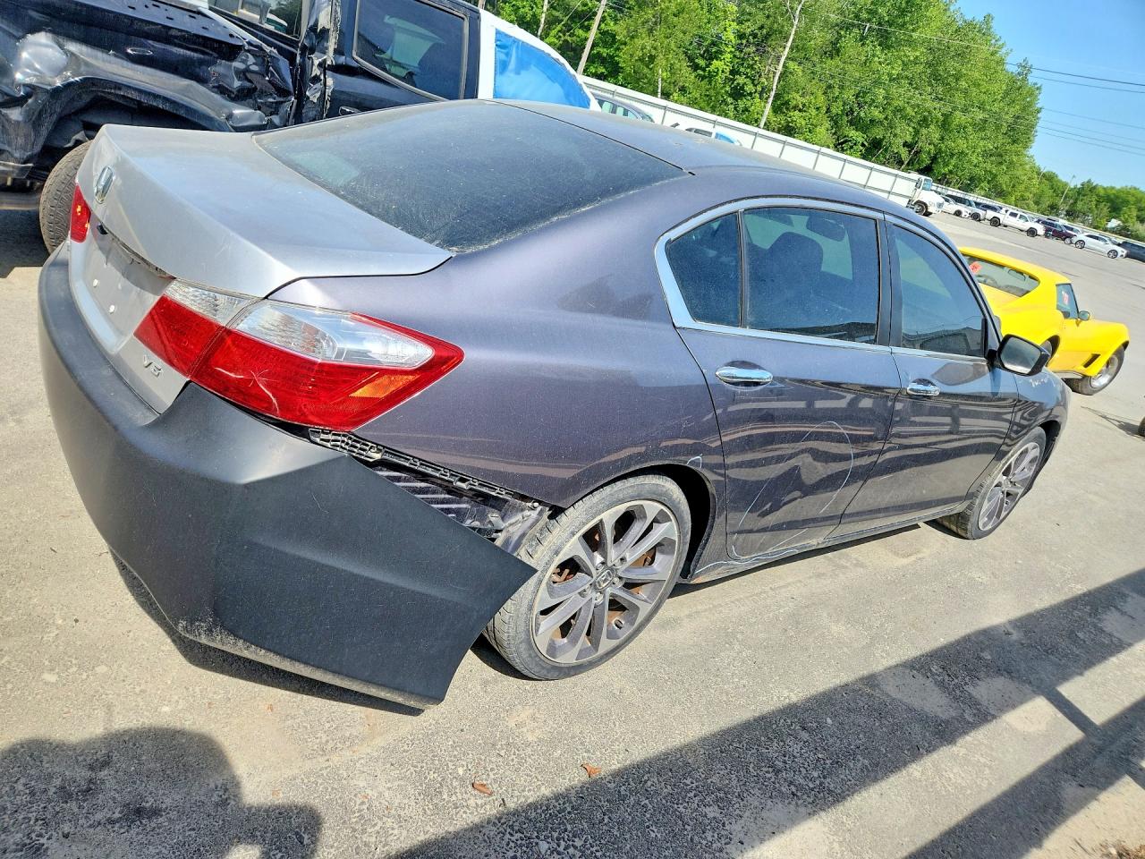 2013 Honda Accord Sport Gray vin: 1HGCR2F53DA235656