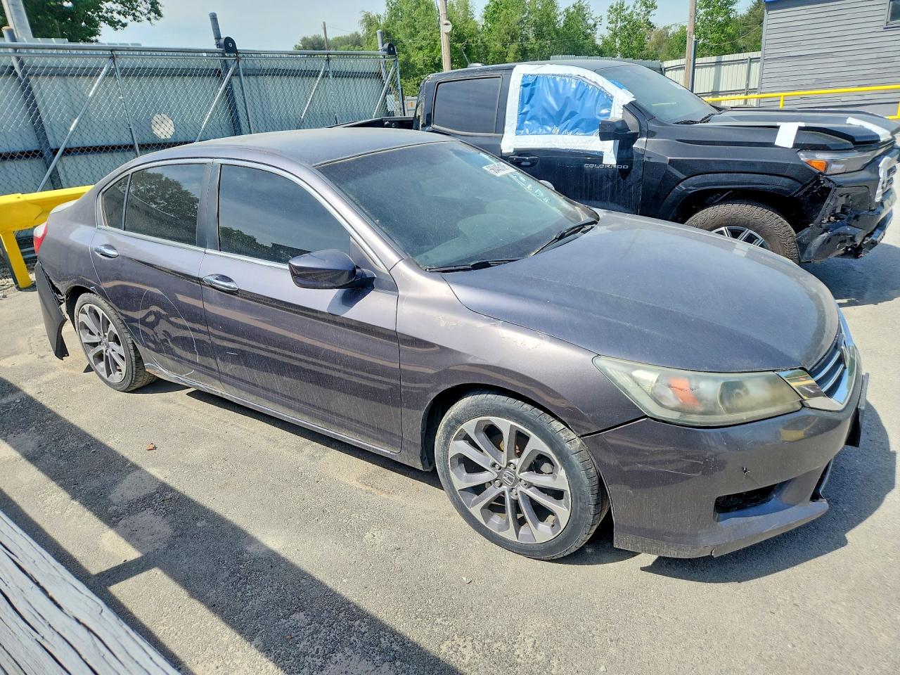 2013 Honda Accord Sport Gray vin: 1HGCR2F53DA235656