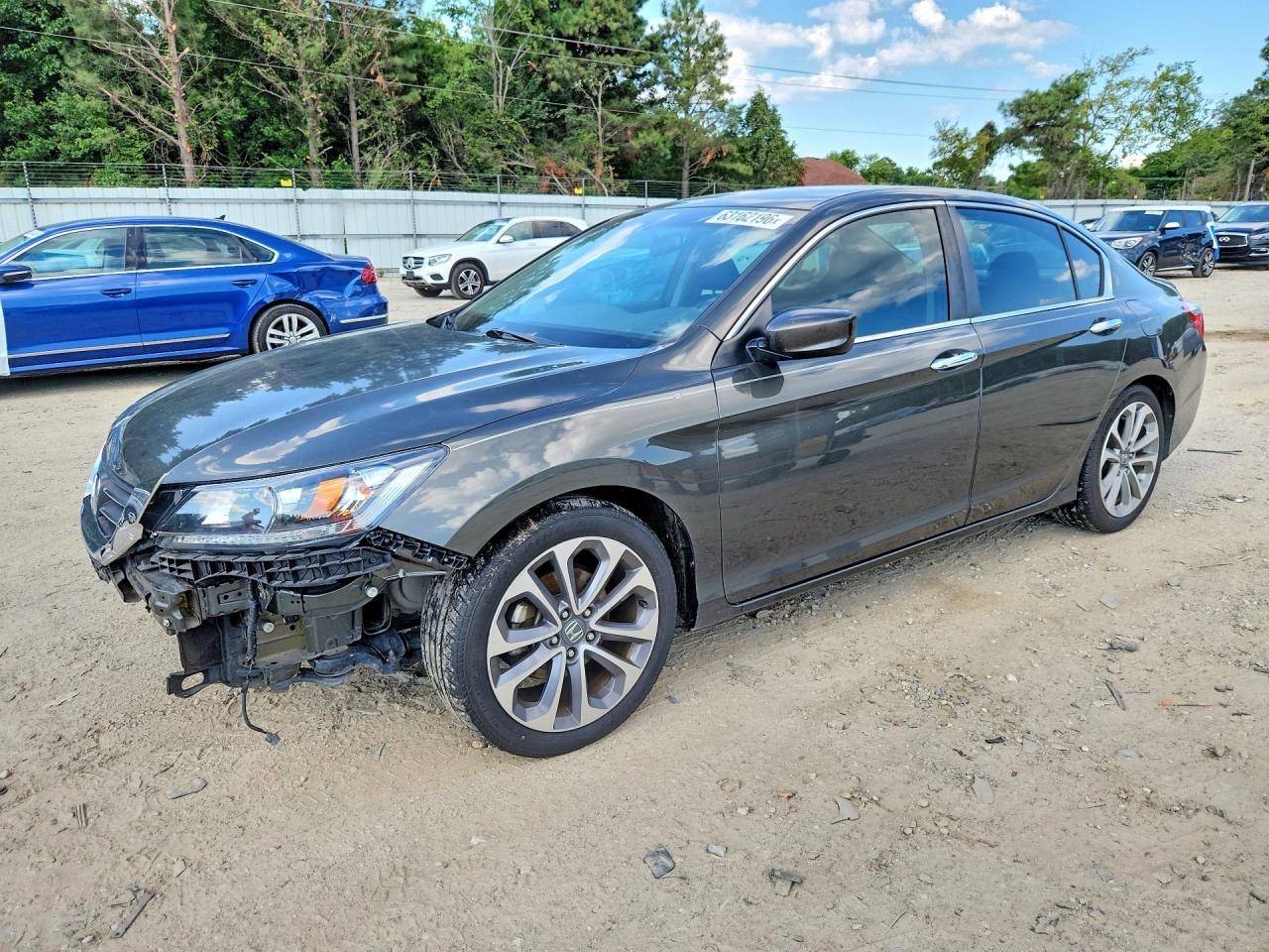 2013 Honda Accord Sport Gray vin: 1HGCR2F53DA237715
