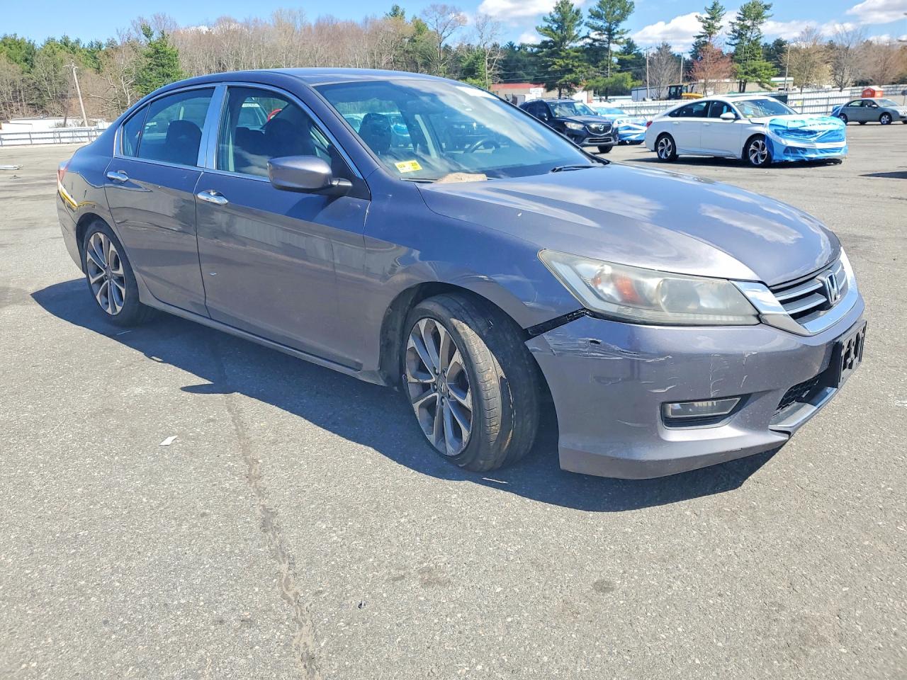 2013 Honda Accord Sport Серый vin: 1HGCR2F53DA251422