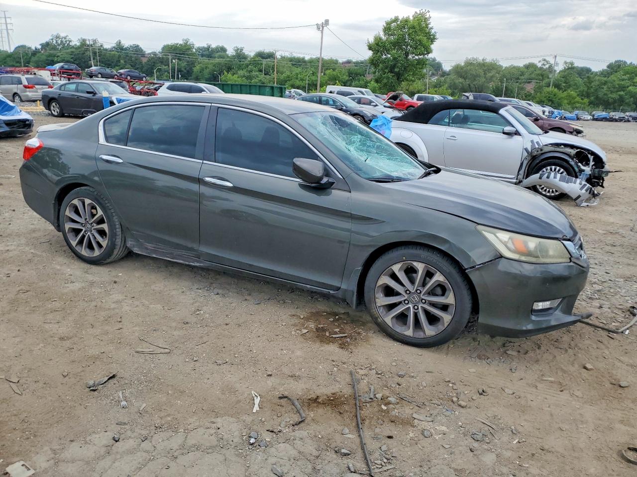 2013 Honda Accord Sport Green vin: 1HGCR2F53DA252327