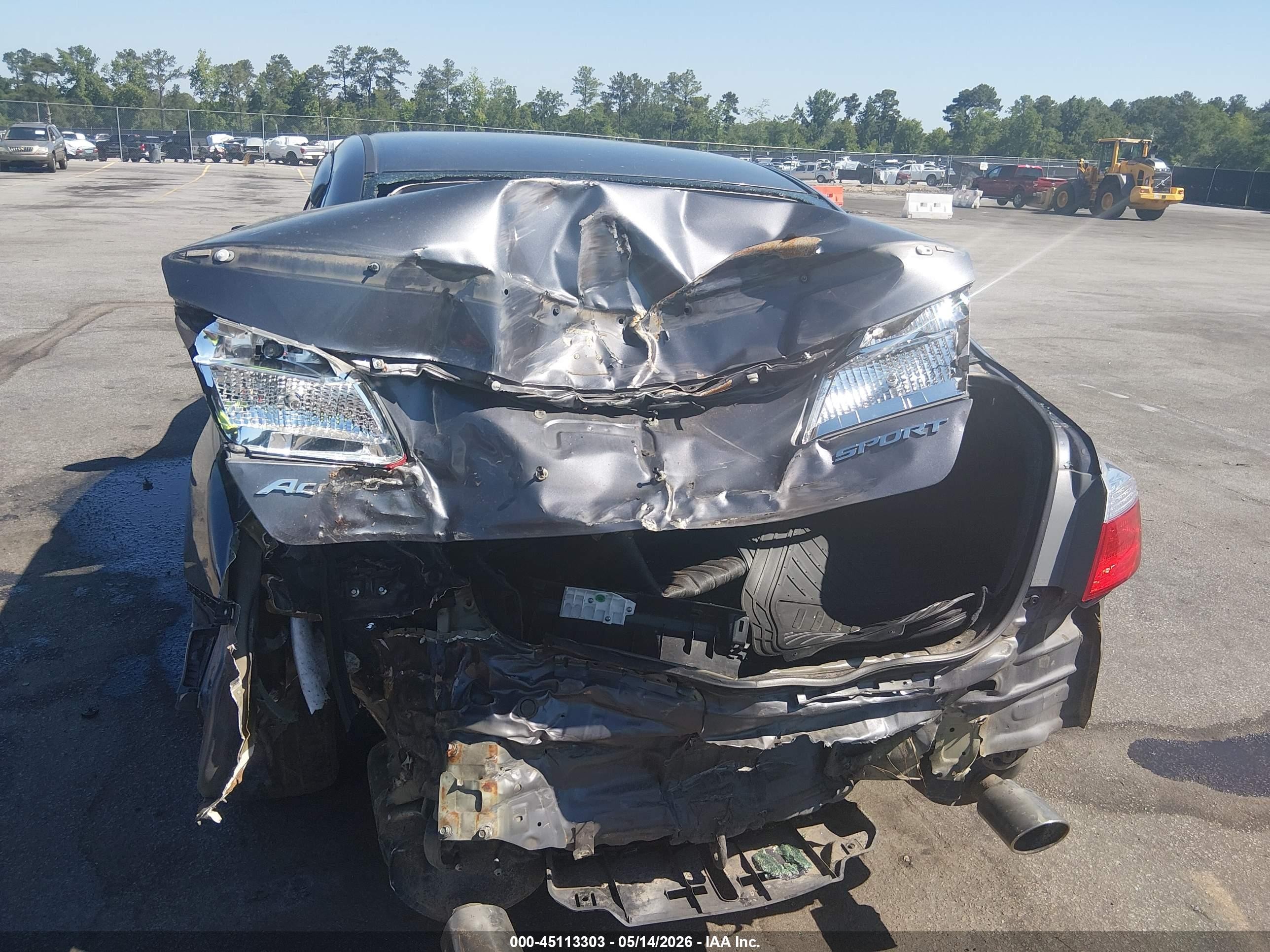 2013 Honda Accord Sport Gray vin: 1HGCR2F53DA268608