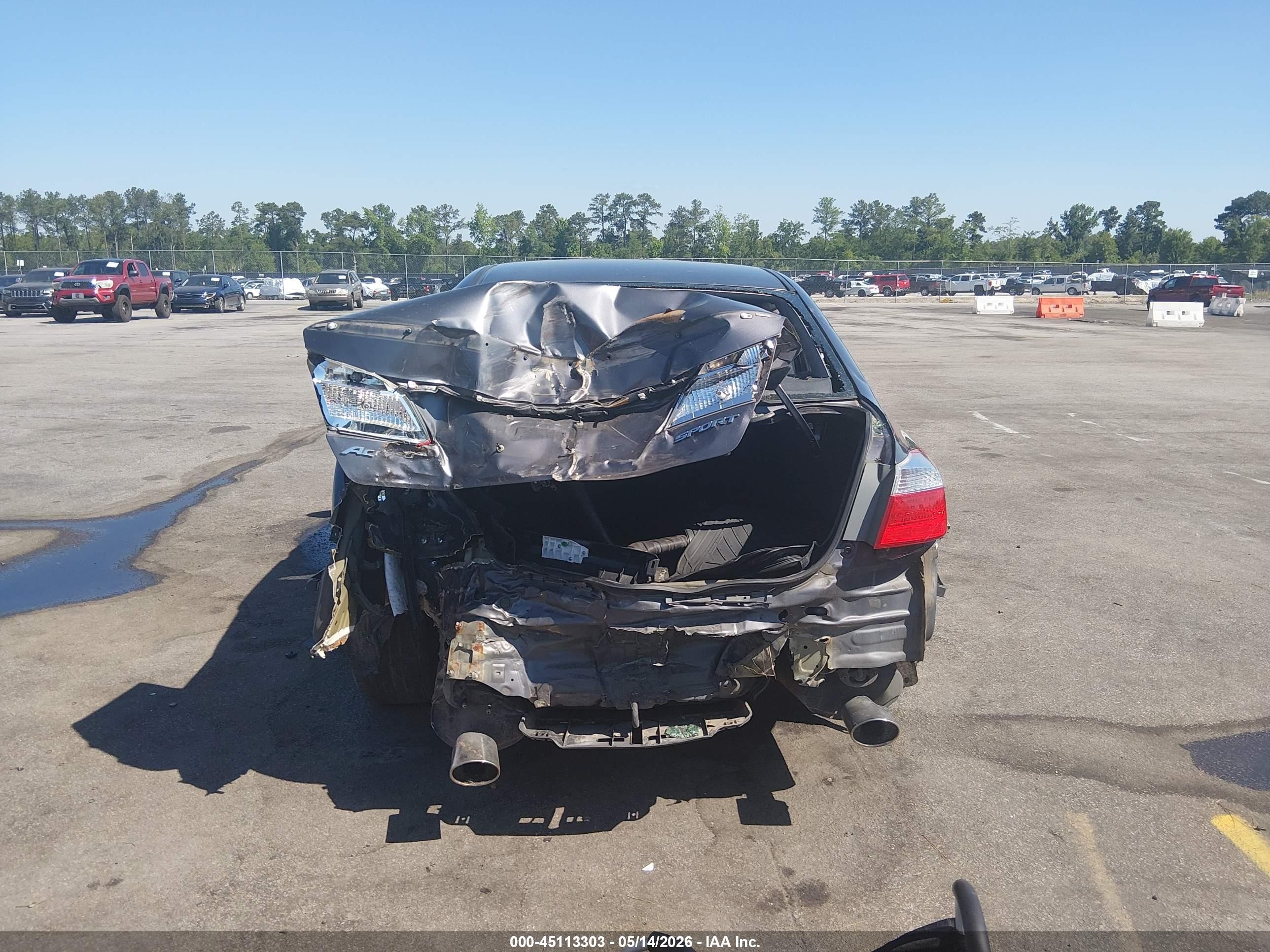 2013 Honda Accord Sport Gray vin: 1HGCR2F53DA268608