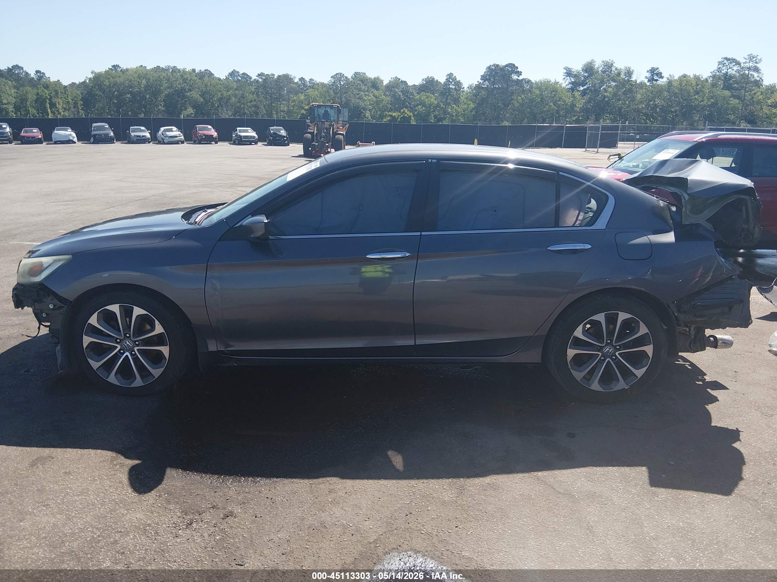 2013 Honda Accord Sport Gray vin: 1HGCR2F53DA268608
