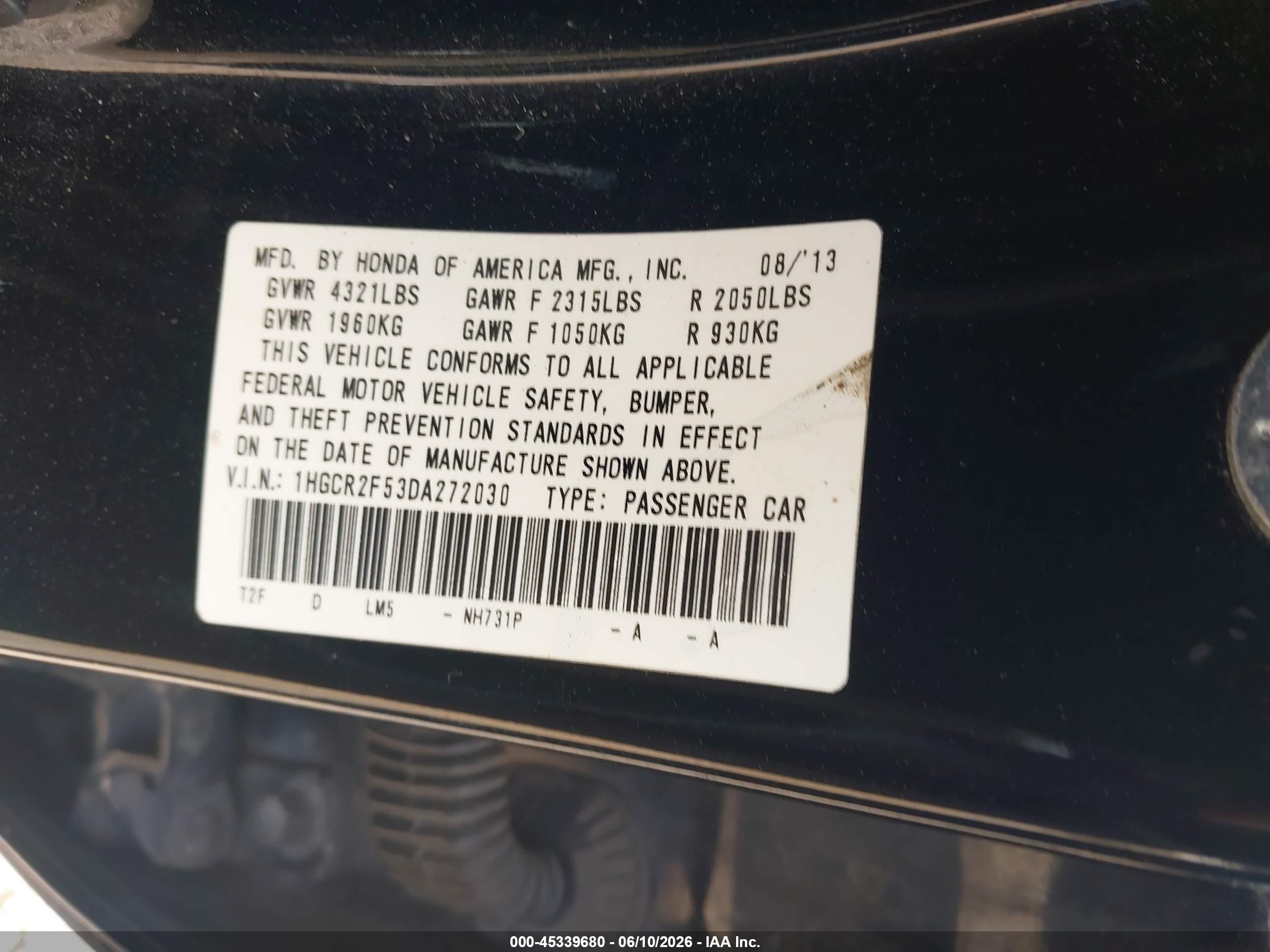 2013 Honda Accord Sport Black vin: 1HGCR2F53DA272030