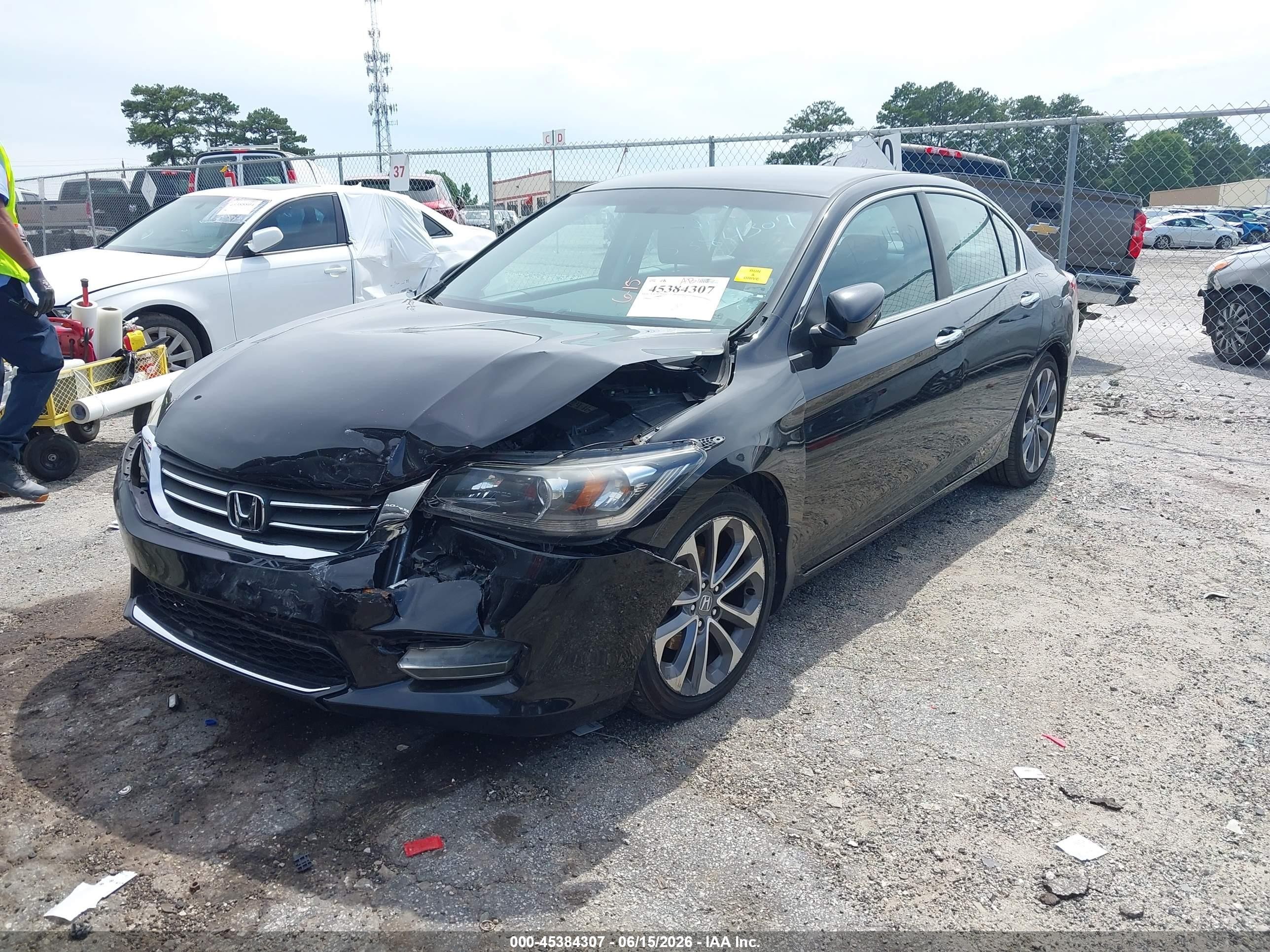 2013 Honda Accord Sport Black vin: 1HGCR2F53DA285232
