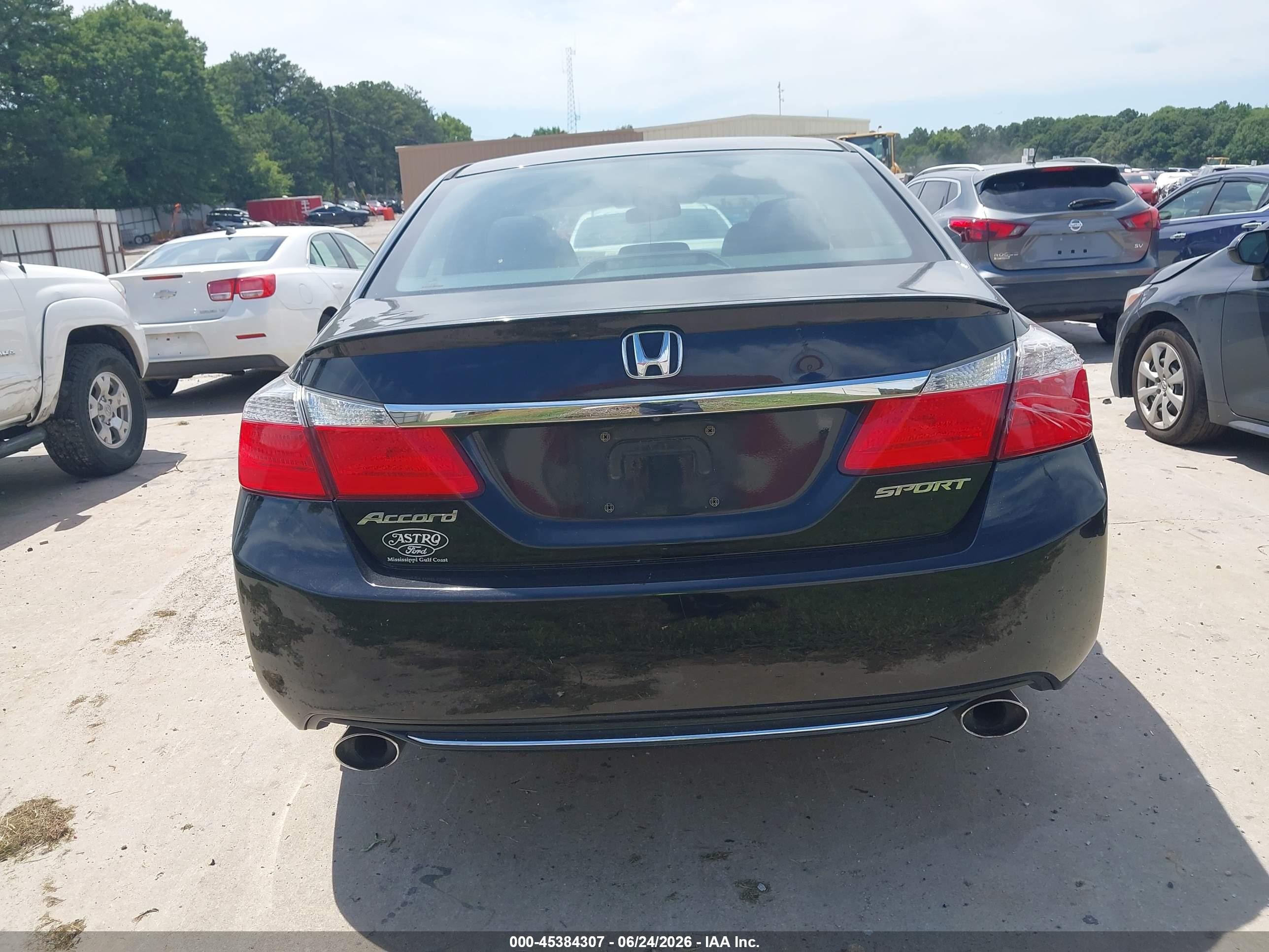 2013 Honda Accord Sport Black vin: 1HGCR2F53DA285232
