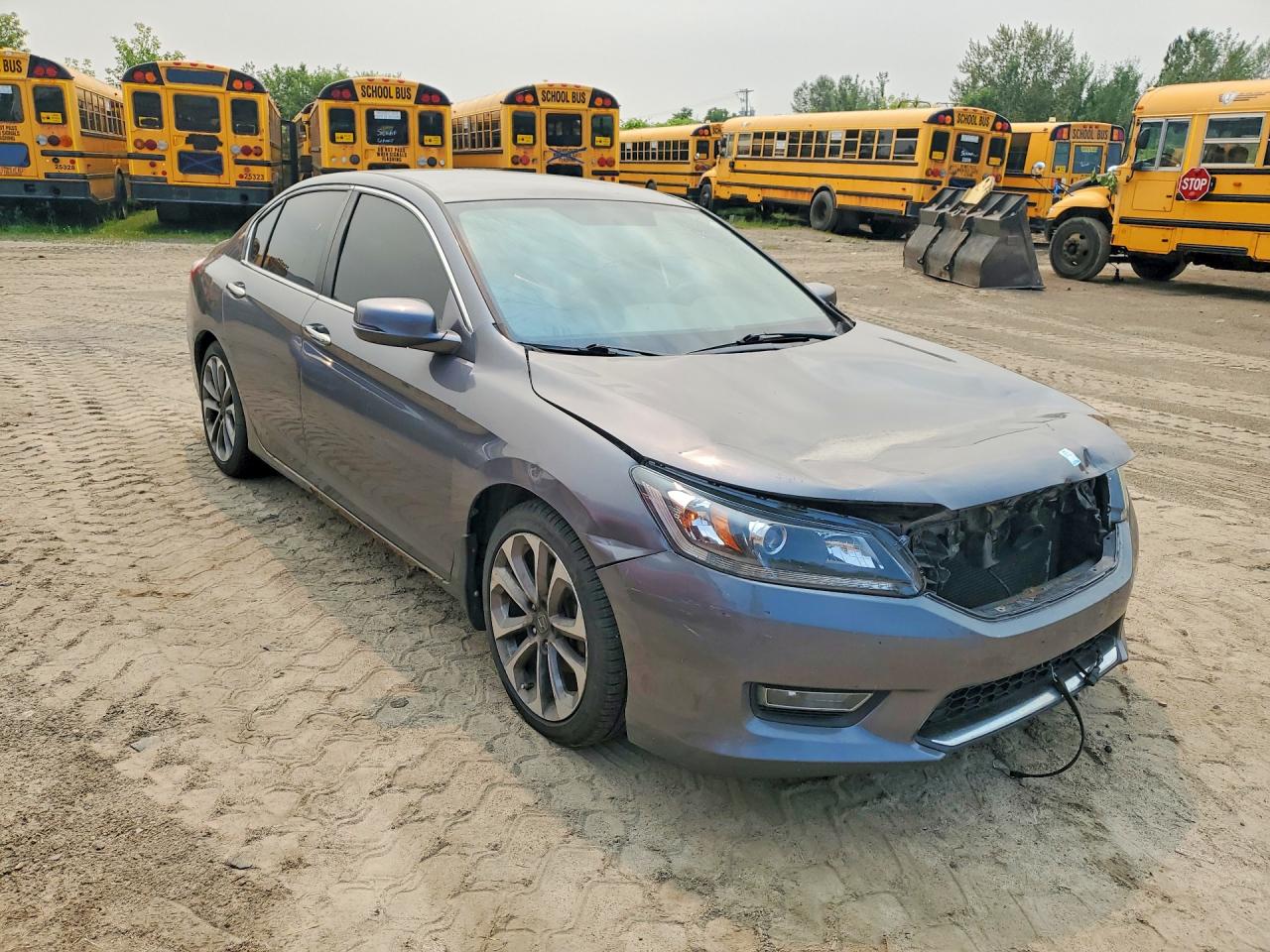 2013 Honda Accord Sport Gray vin: 1HGCR2F53DA804683