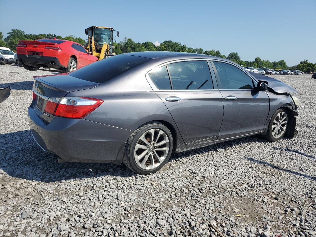 2014 Honda Accord Sport Gray vin: 1HGCR2F53EA015239