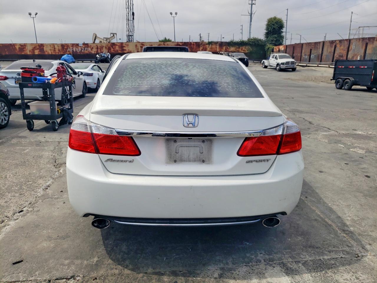 2014 Honda Accord Sport Белый vin: 1HGCR2F53EA016956