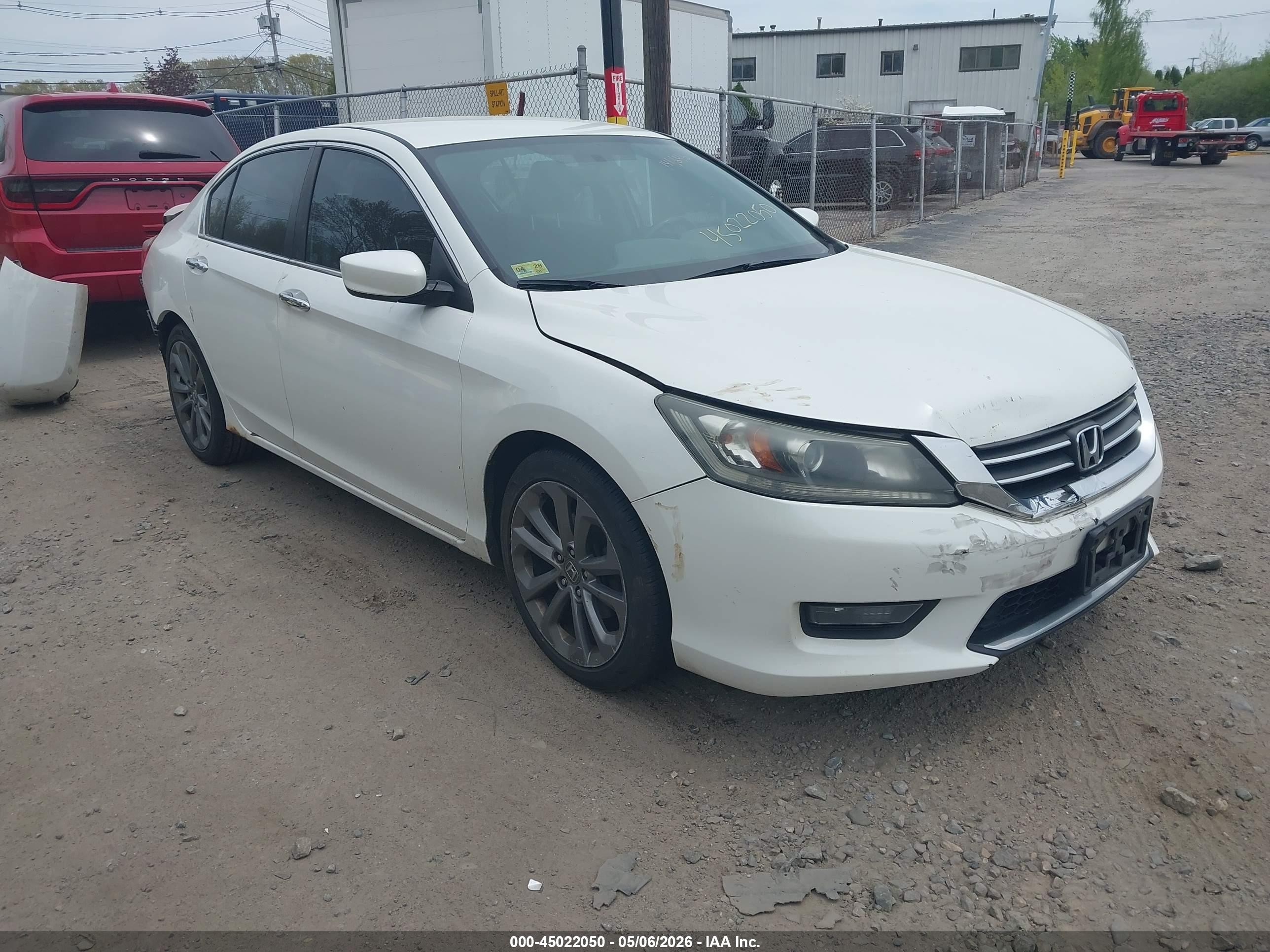 2014 Honda Accord Sport Белый vin: 1HGCR2F53EA066157