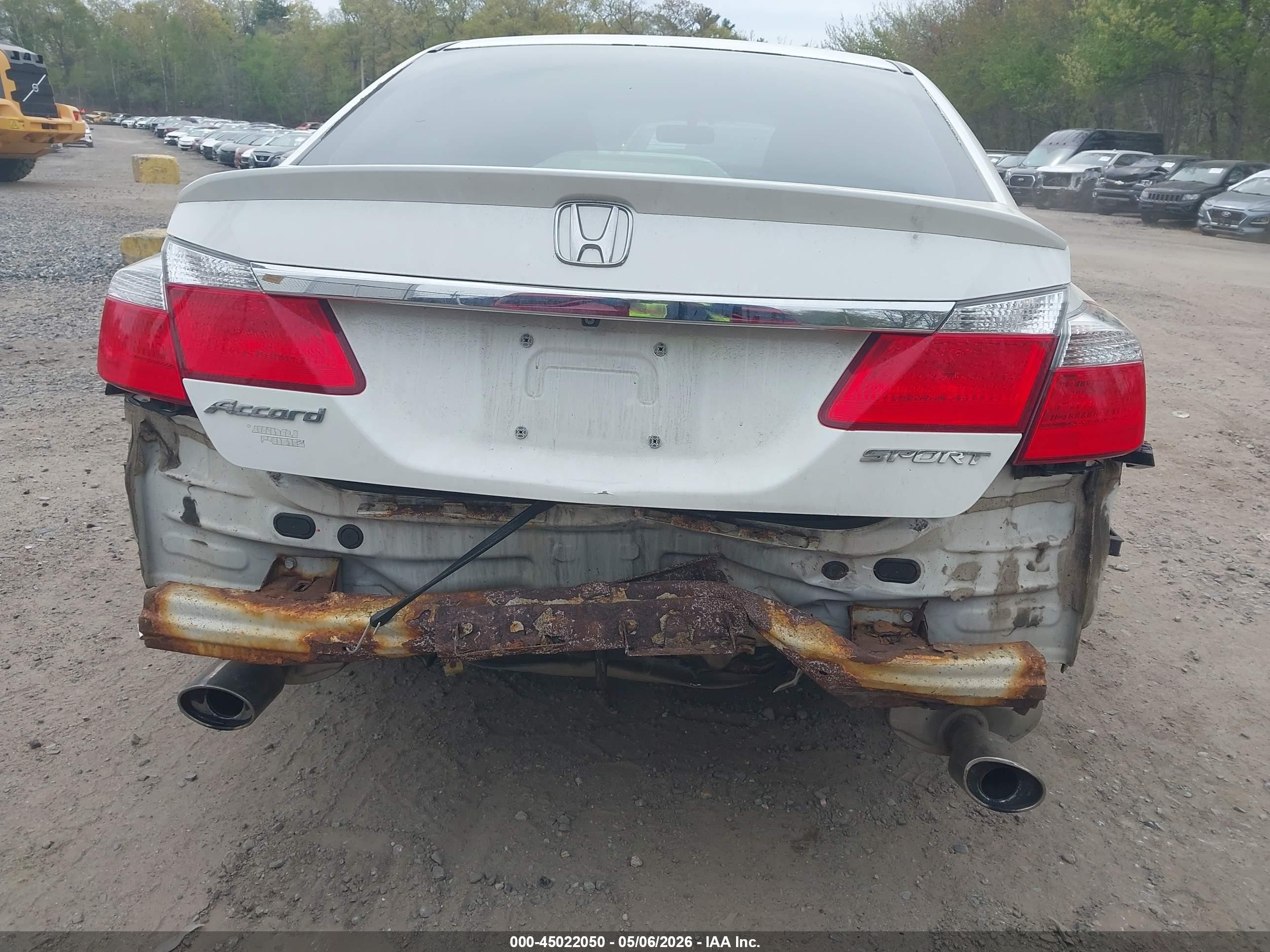 2014 Honda Accord Sport Белый vin: 1HGCR2F53EA066157
