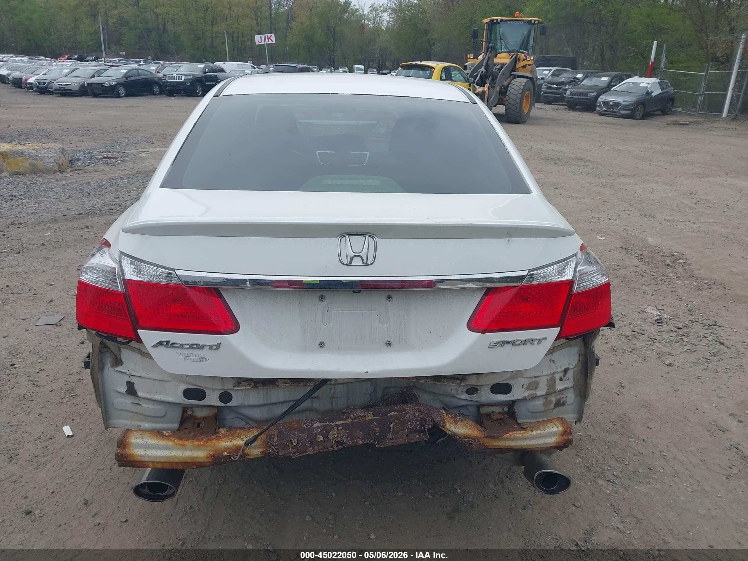 2014 Honda Accord Sport Белый vin: 1HGCR2F53EA066157