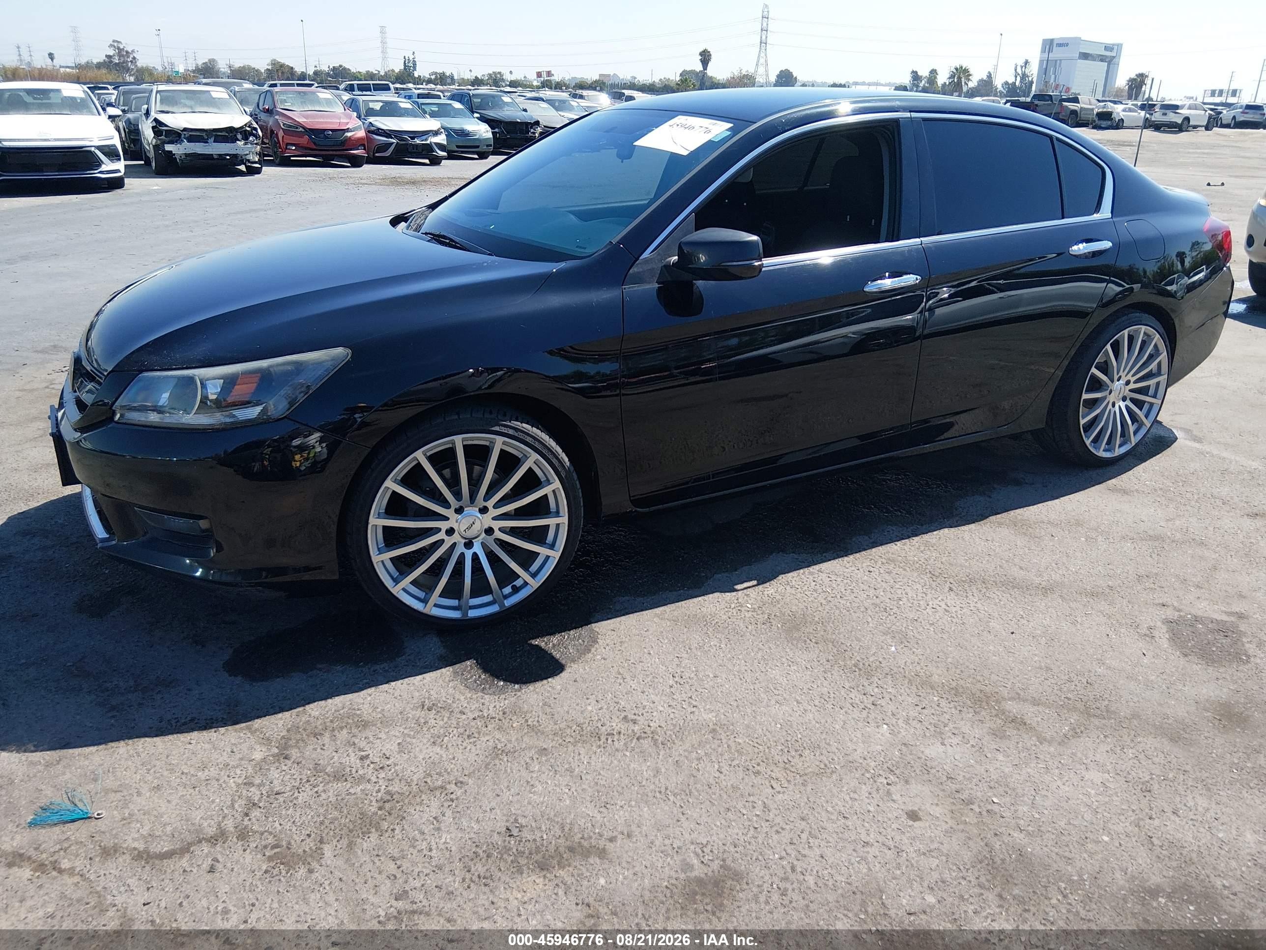 2014 Honda Accord Sport Black vin: 1HGCR2F53EA076042